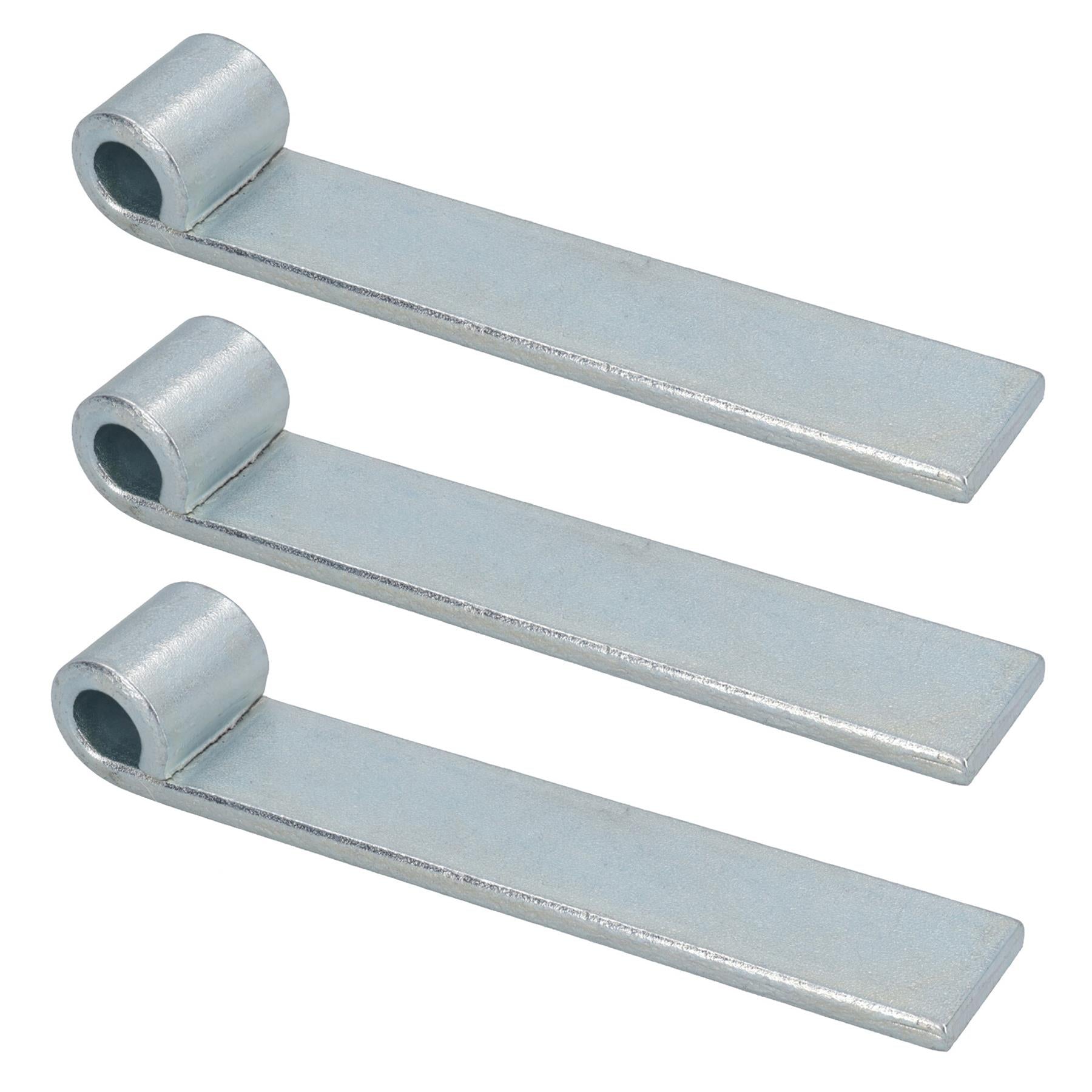 Charnière droite de hayon à sangle HD pour broches de 12,5 mm, longueur 160 mm, plaquée zinc