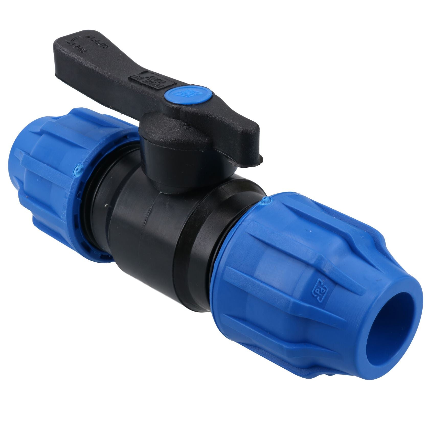 Robinet d'arrêt pour tuyau en PEMD 32 x 32 mm, déconnexion souterraine PN16