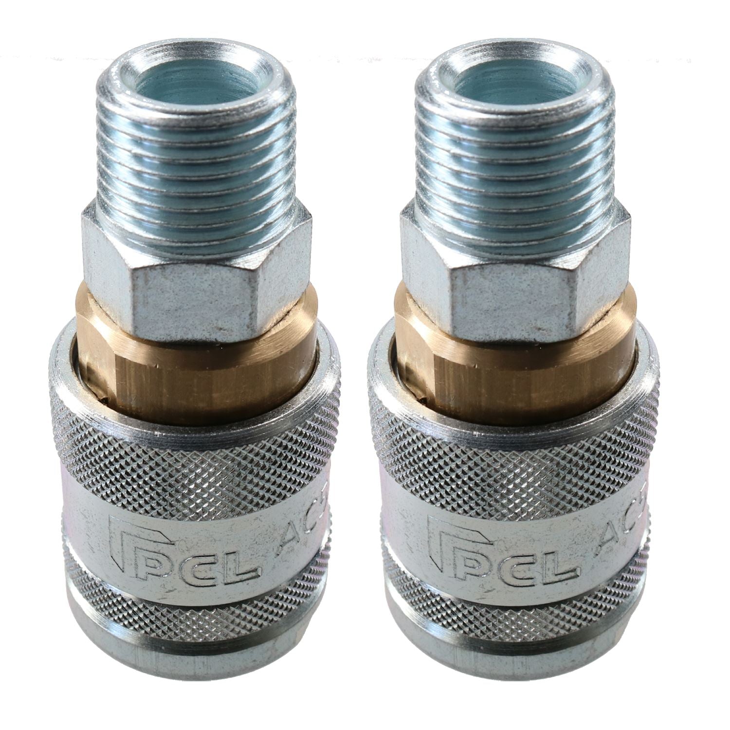 PCL 100 Series Female Coupler Air Fitting Air Hose 1/2" BSP Male Thread AC5JM x2