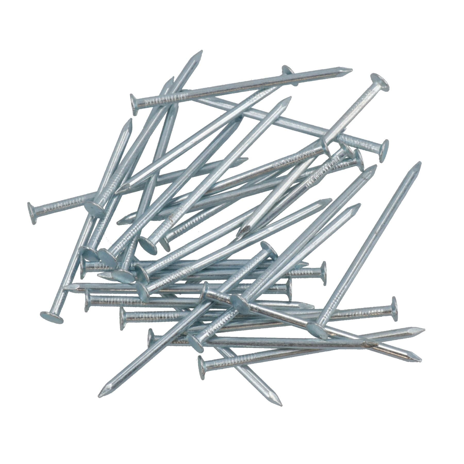 Clous à tête ronde 2,3 mm x 50 mm pour bois zingué