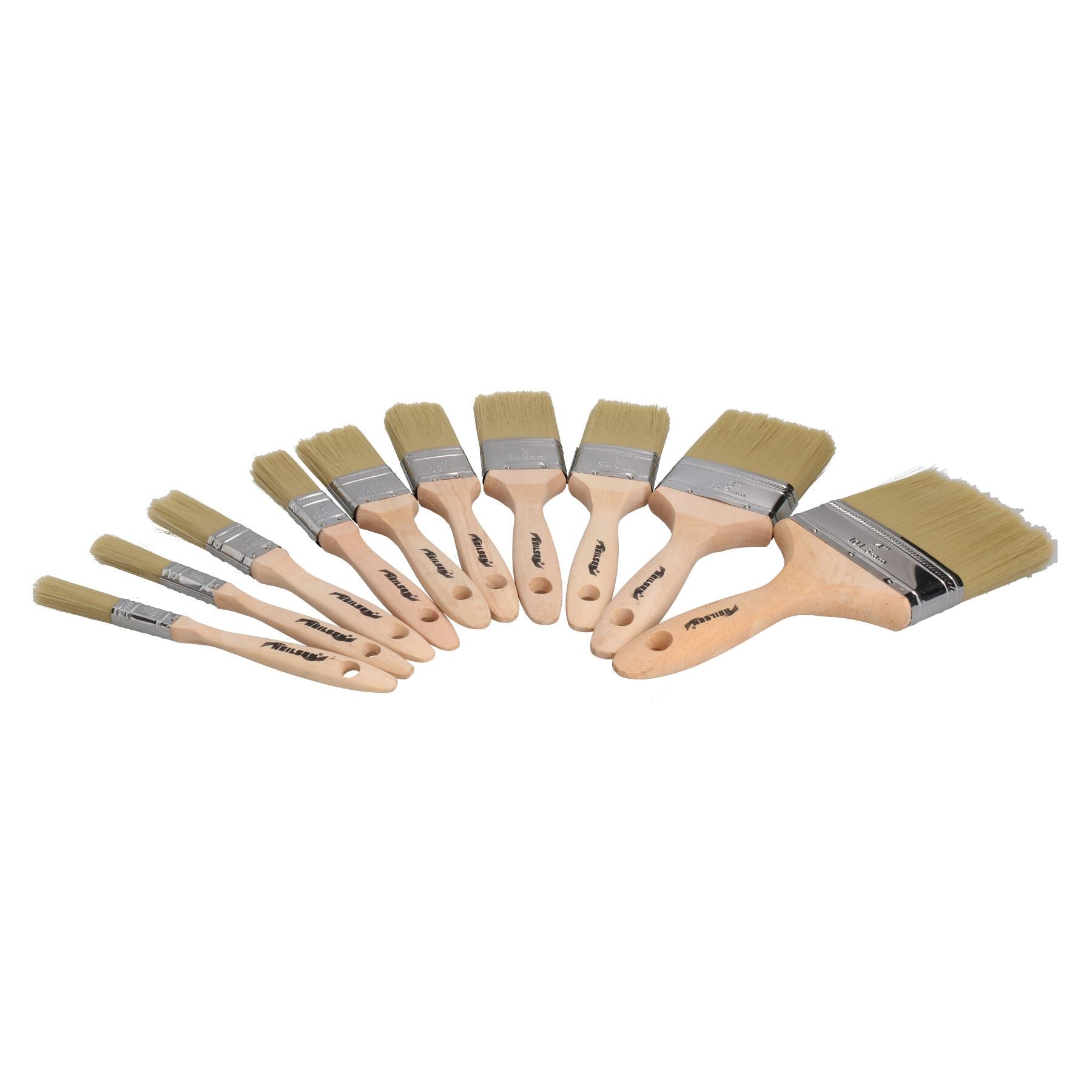 10pc Paint Brush Set Painters and Decorators Decorating Brush 12 – 100mm Width