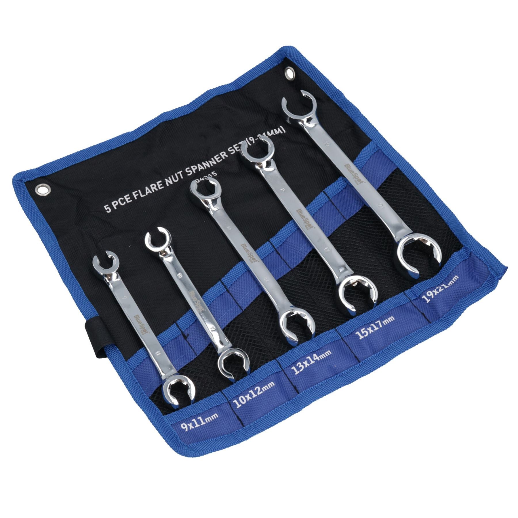 Metrische Überwurfmutter, Bremsgas-Kraftstoffleitung, Schraubenschlüssel, 9–21 mm, 5-teiliges Set