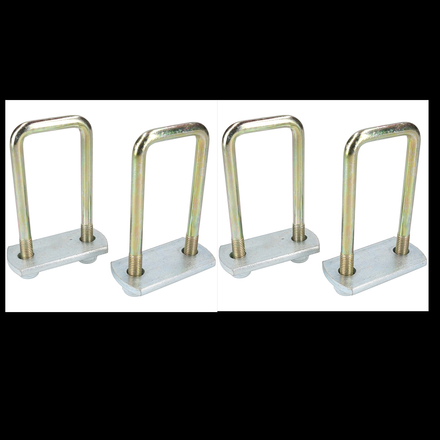 4er-Pack M10 40 mm x 110 mm U-Bolzen N-Bolzen mit Platten und Muttern HOCHZUG