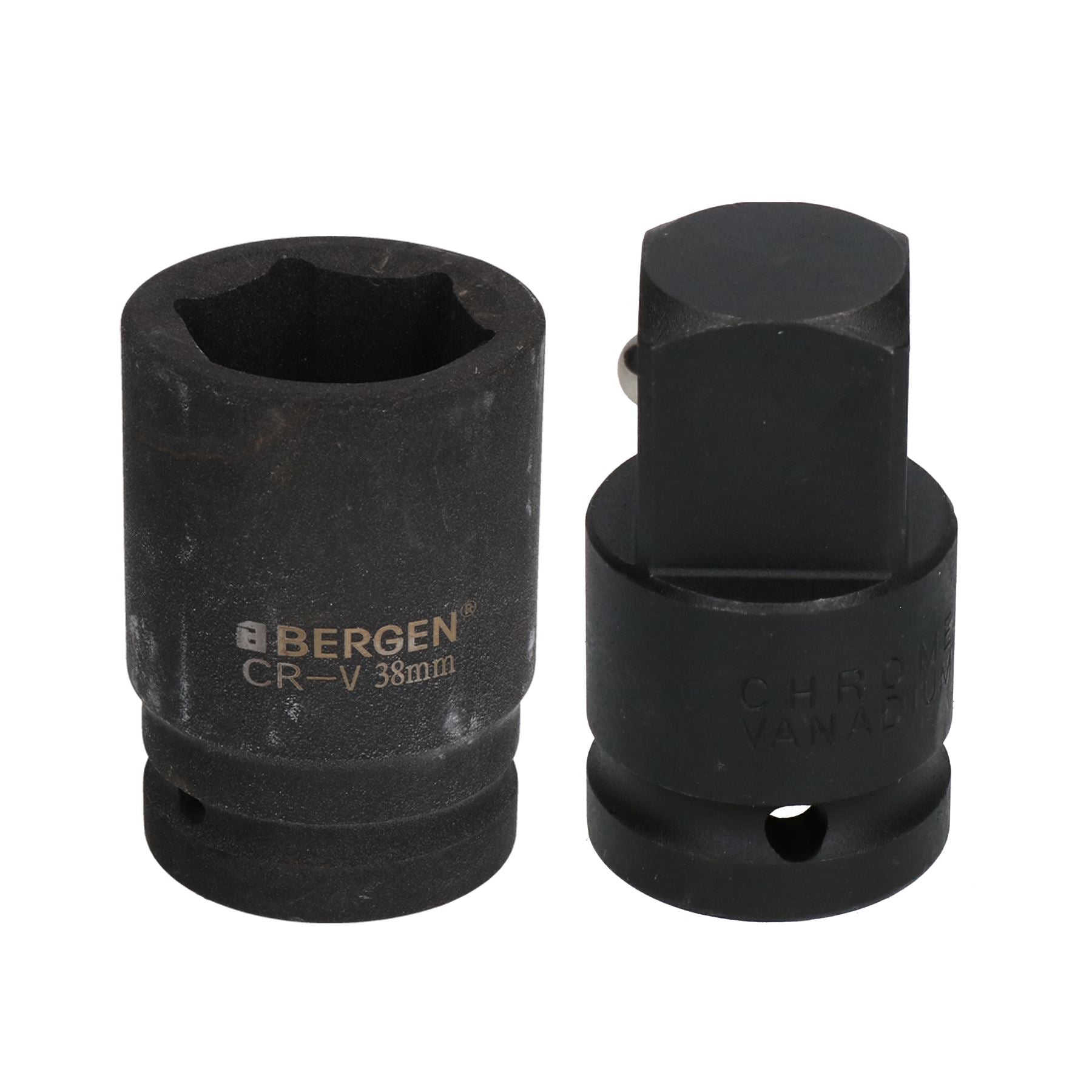 Douille à choc profonde métrique 38 mm 3/4" ou 1" à 6 pans avec adaptateur élévateur