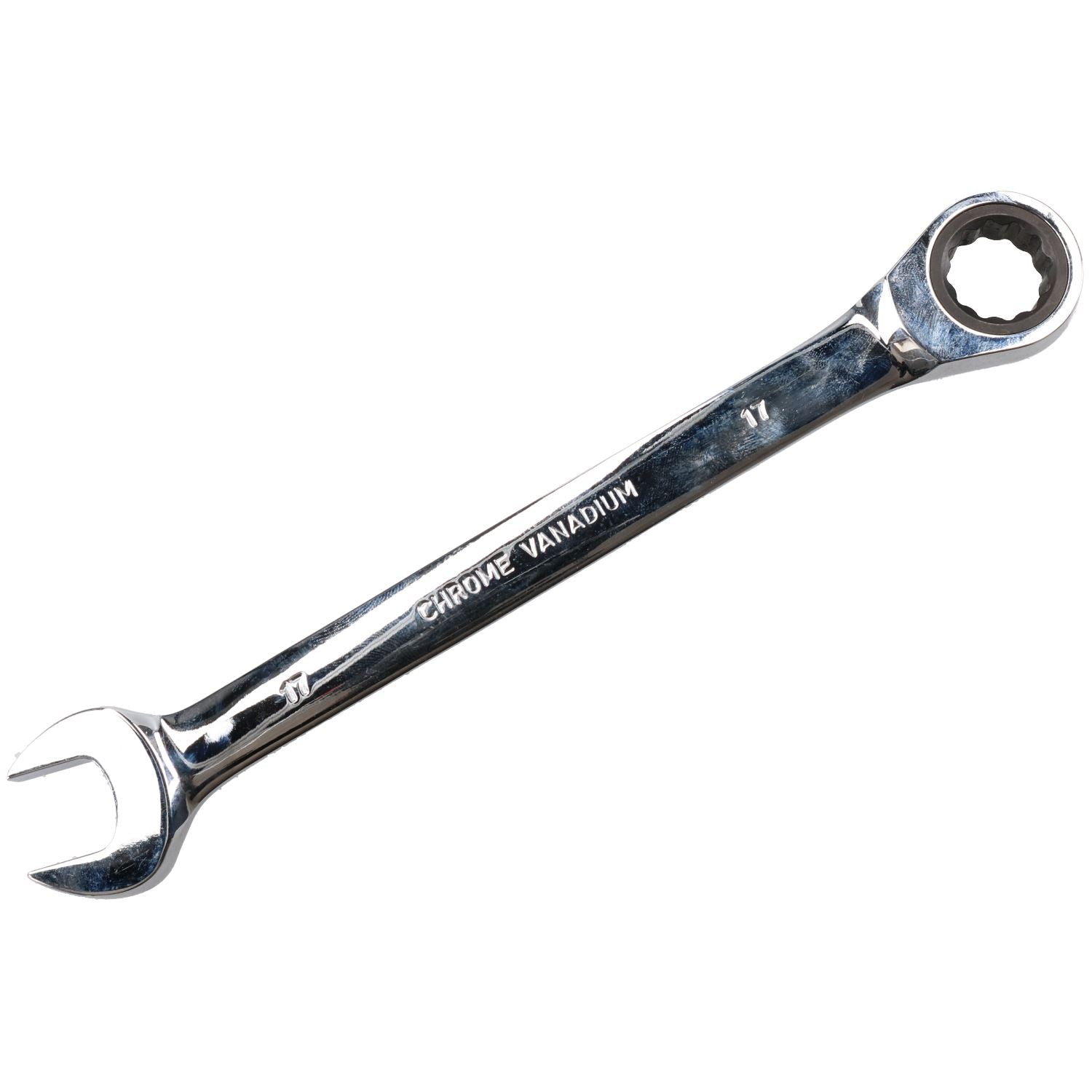 17mm metrischer Ratschen-Maulschlüssel, 72 Zähne, umkehrbar