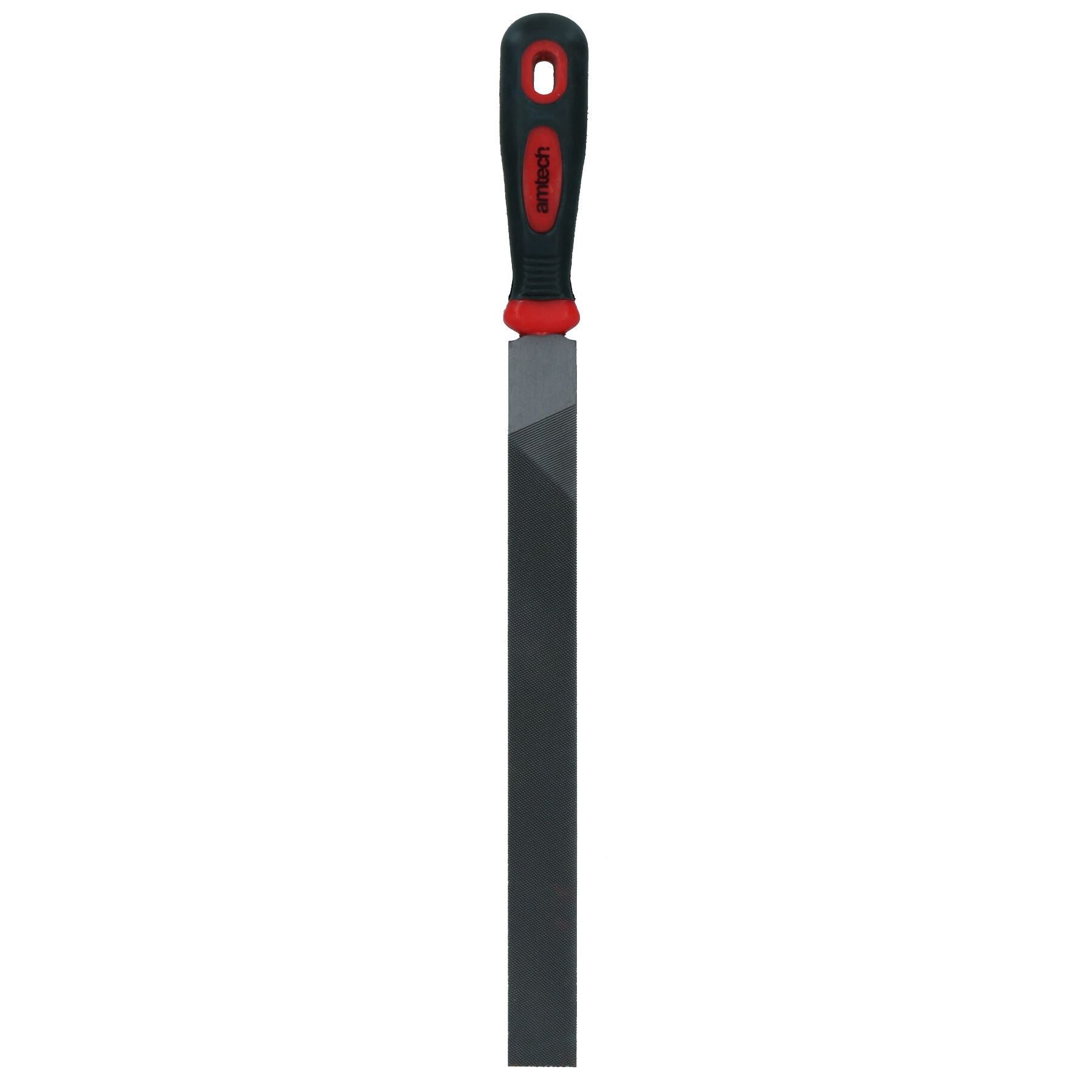10” (250mm Metal Flat Engineers File 2nd Cut Carbon Steel Blade Soft Grip Handle