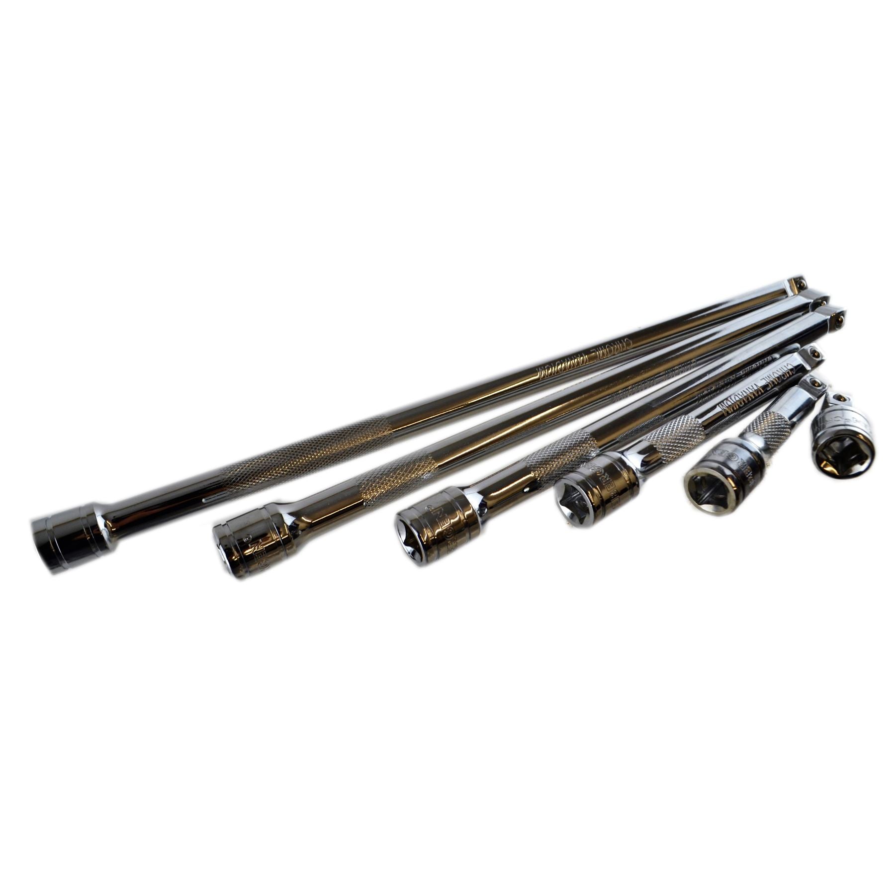 3/8 Zoll Antrieb, wackeliger, drehbarer Steckschlüssel-Verlängerungssatz, 38 mm - 300 mm, 6-tlg.