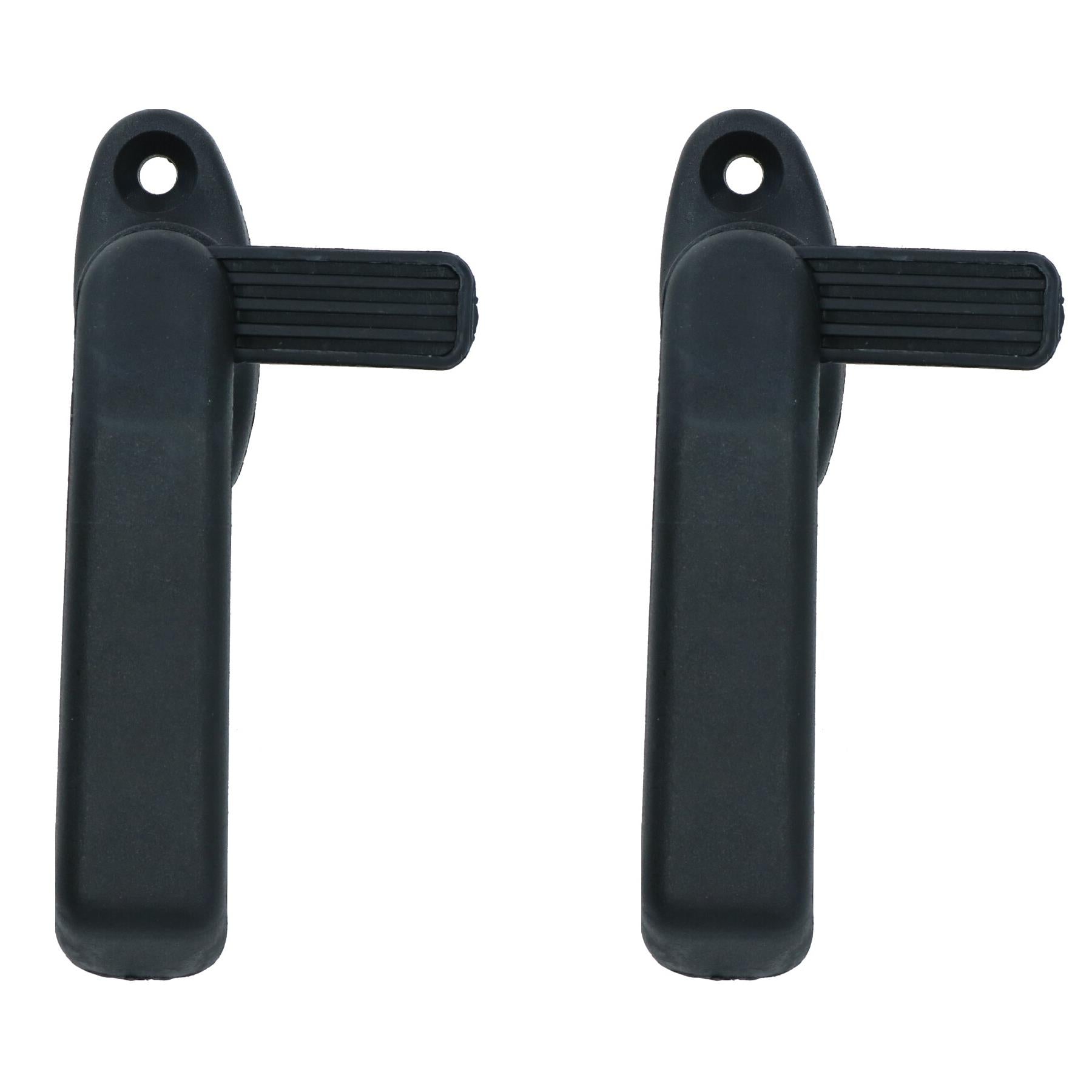 Left Hand Window Handle Lever Catch Black Polypropylene Locker Latch