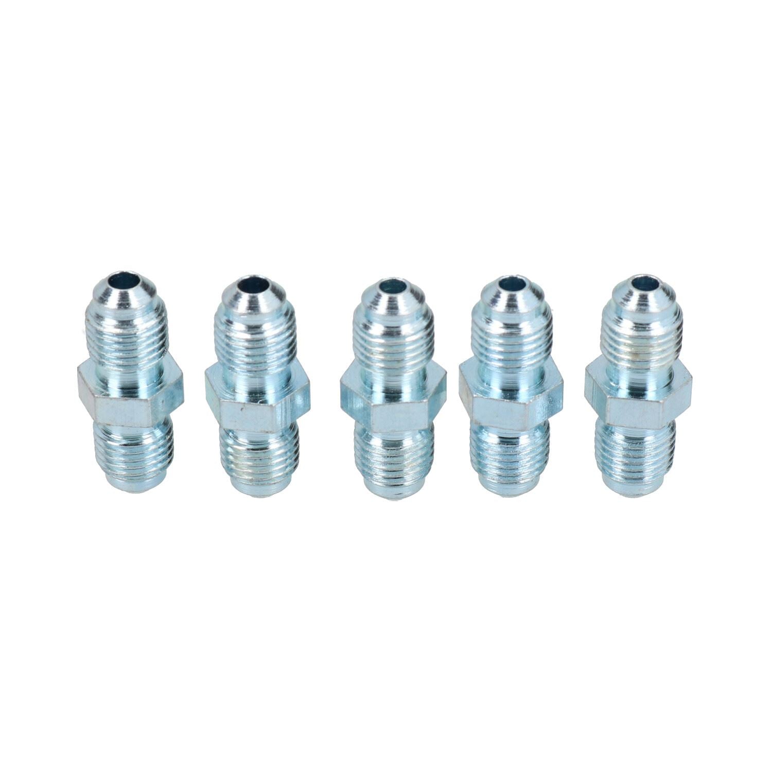 3/8 Zoll x 24 UNF Inline-Bremsleitungsverbinder männlich für 3/16 Zoll-Rohr, 5 Stück