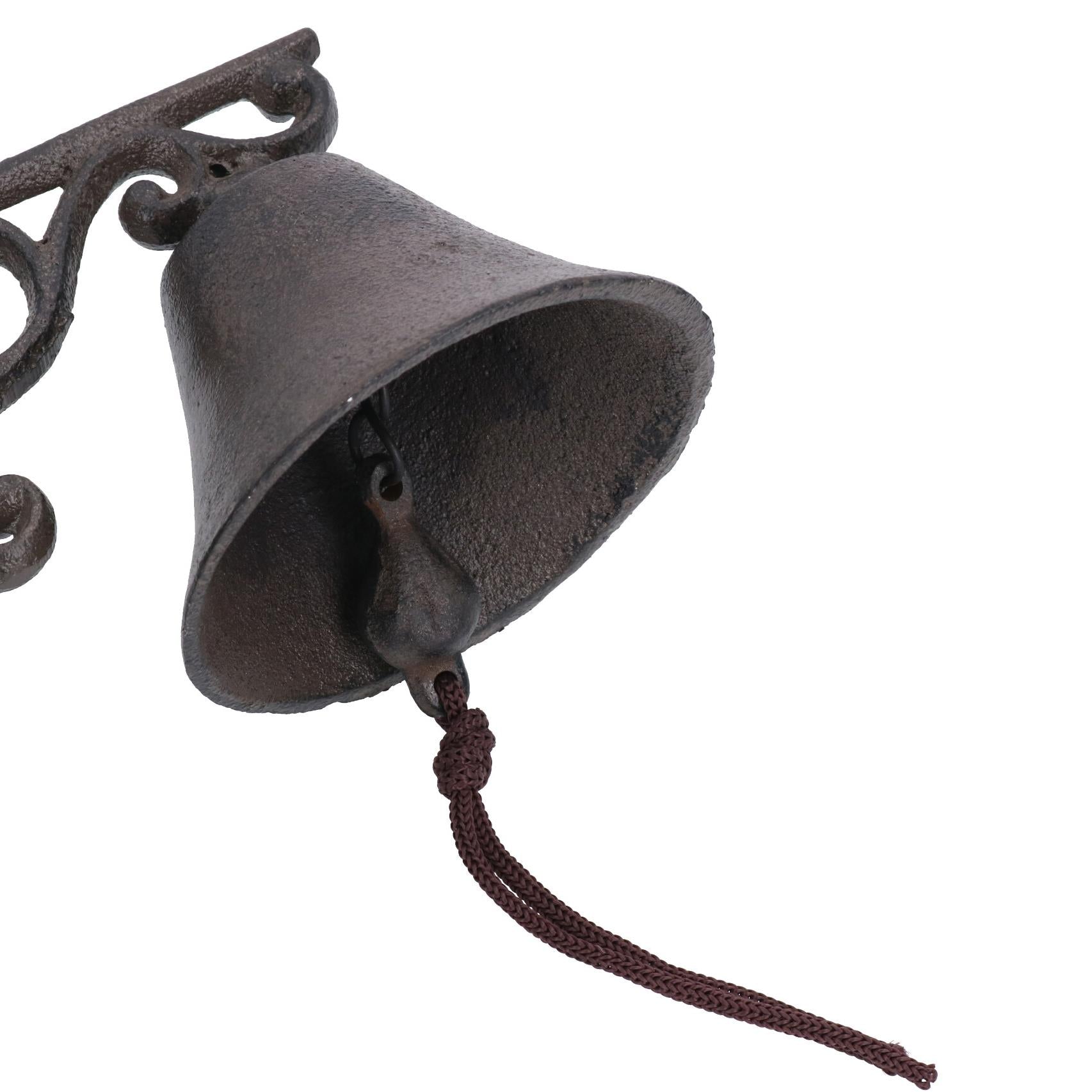 Cloche de gecko / lézard en fonte pour porte, mur, clôture, portail, poteau de maison, porche, jardin