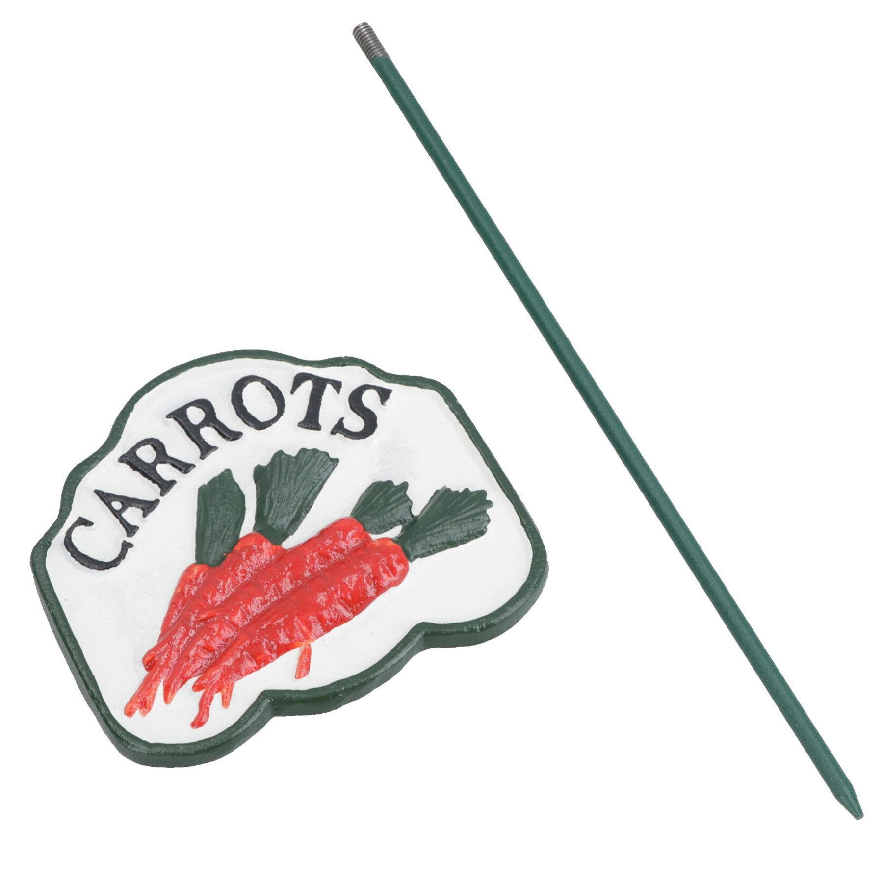Vegetable Signs Markers Labels Cast Iron Plant Plaque Garden Yard Allotment
