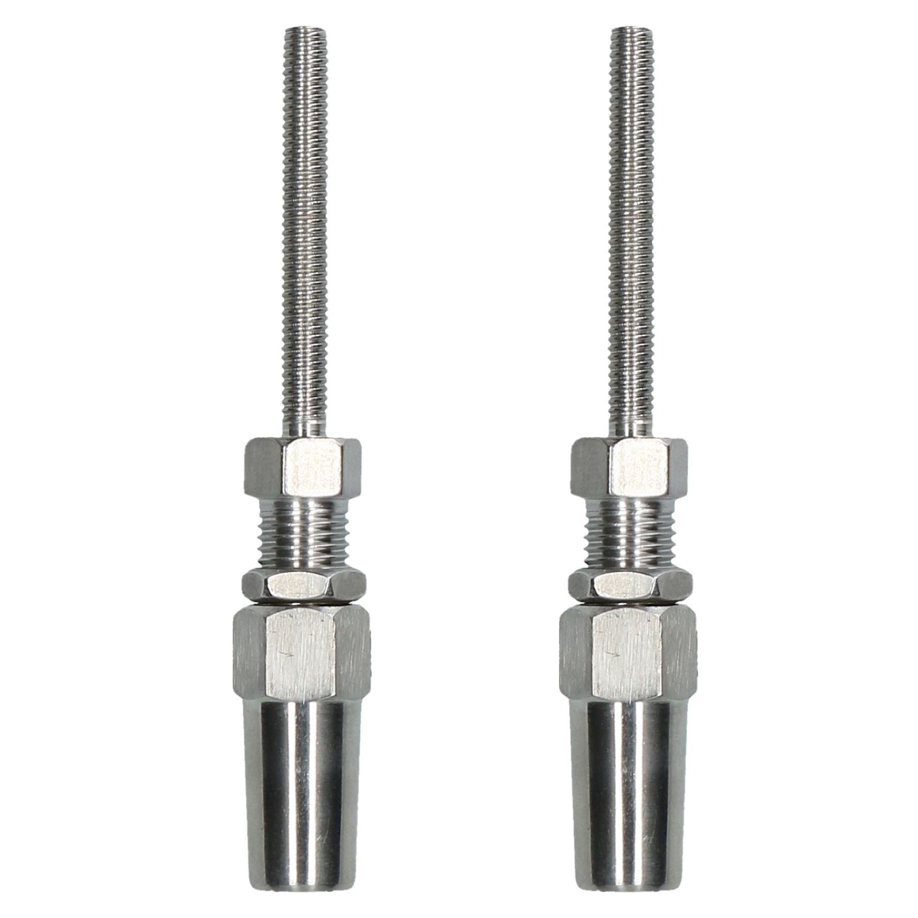 Raccord de câble métallique DIY Raccord d'extrémité de gréement sans emmanchement en acier inoxydable 316