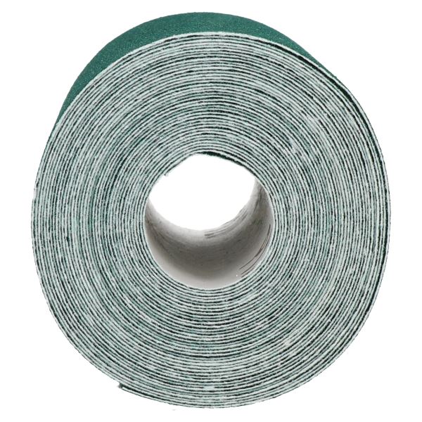 Rouleau de papier abrasif en oxyde d'aluminium 5 m x 115 mm, grain 120, papier abrasif fin