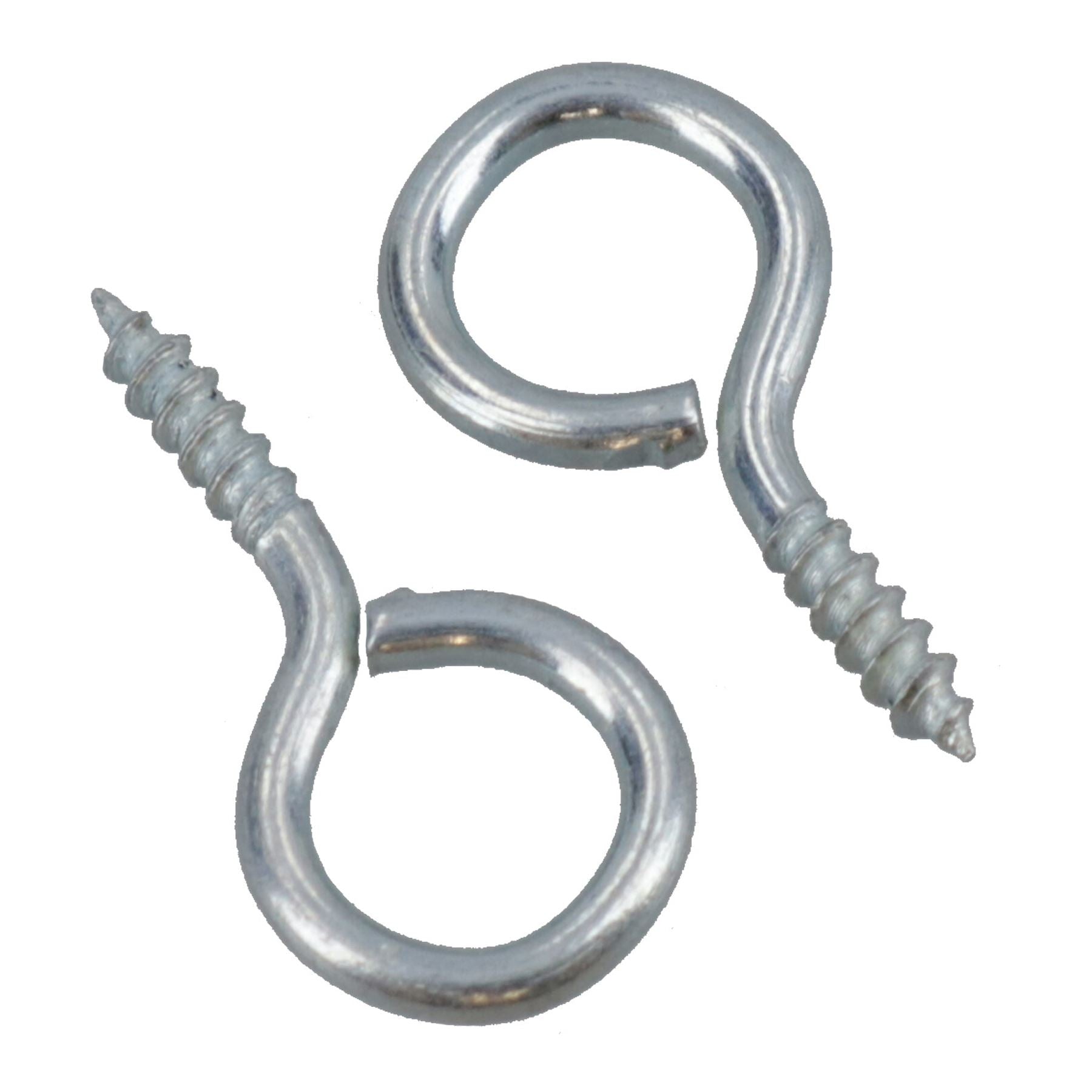 Crochets à vis pour rideaux, crochets de 6 mm, longueur de 17 mm