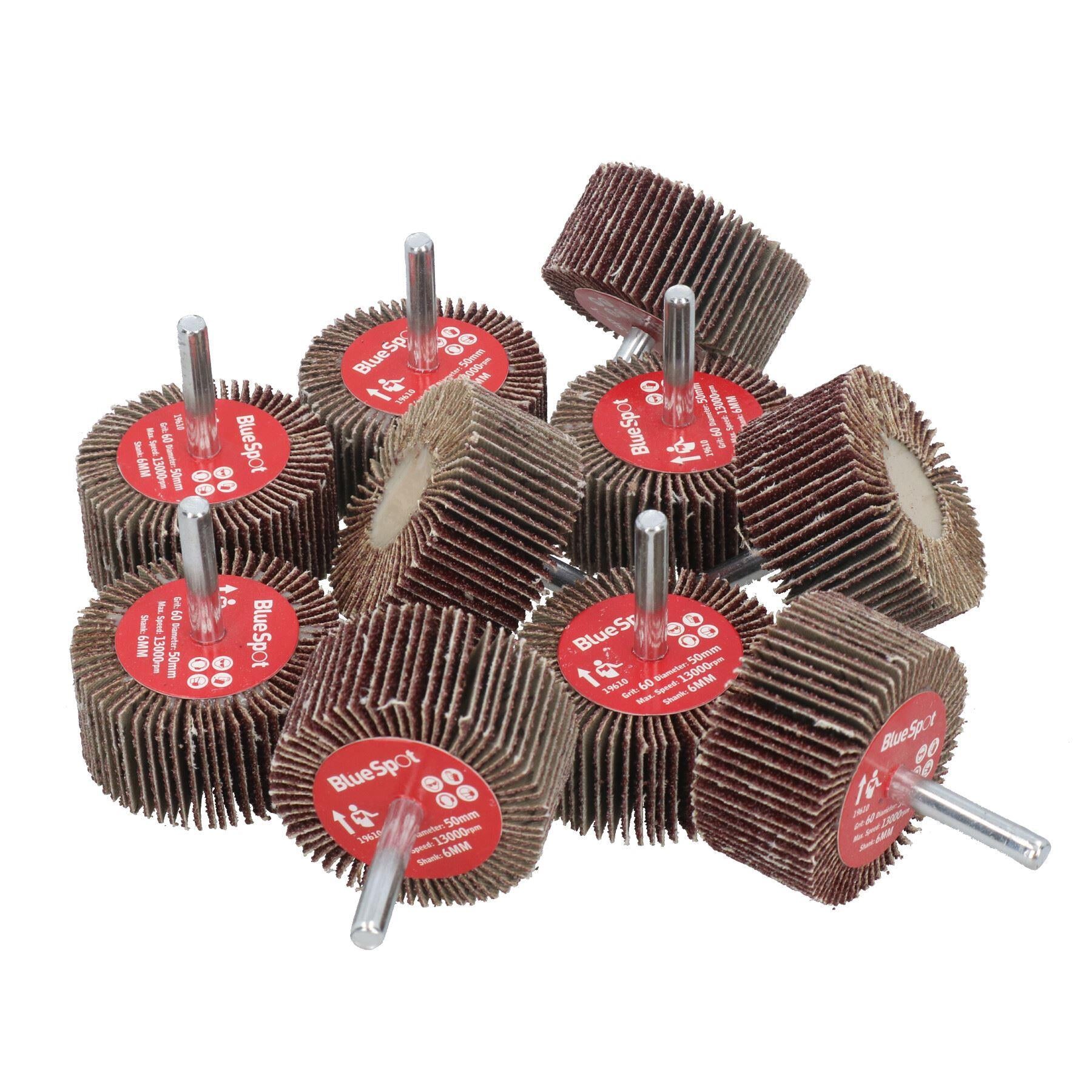 50mm Fächerschleifscheibe Schleifteller für Bohrmaschinen 6mm Schaft