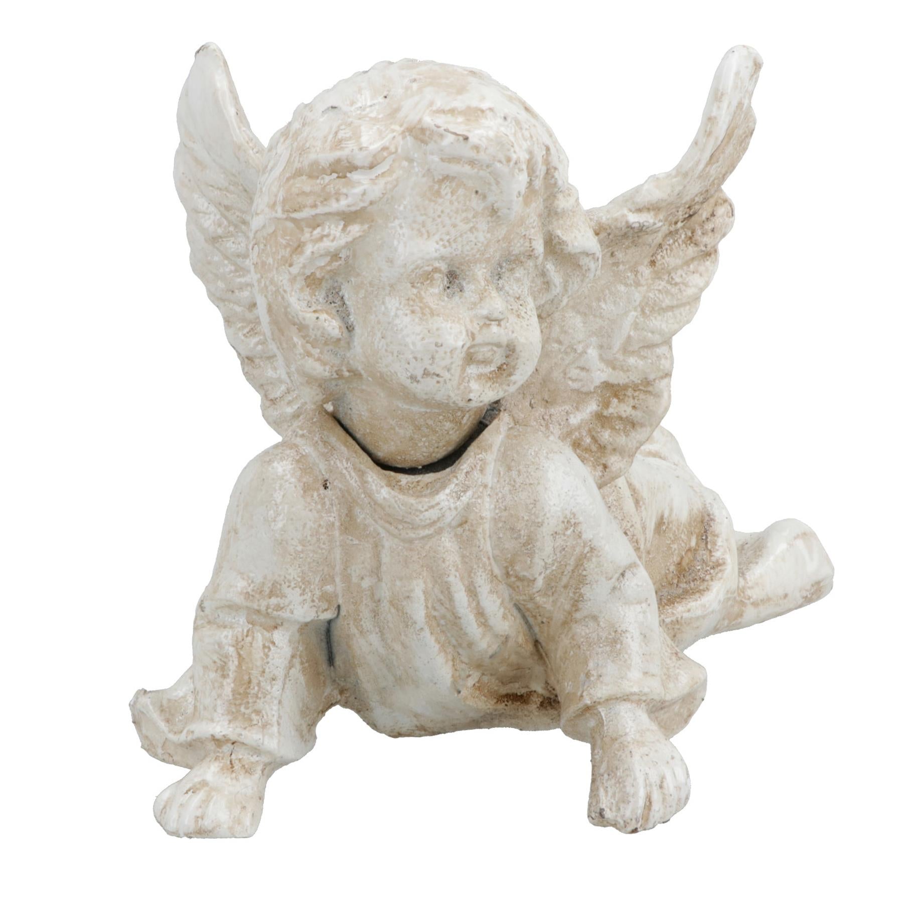 Cherub Angel Cast Iron Statue Figure Trophy Ornament Sculpture Desk Shelf