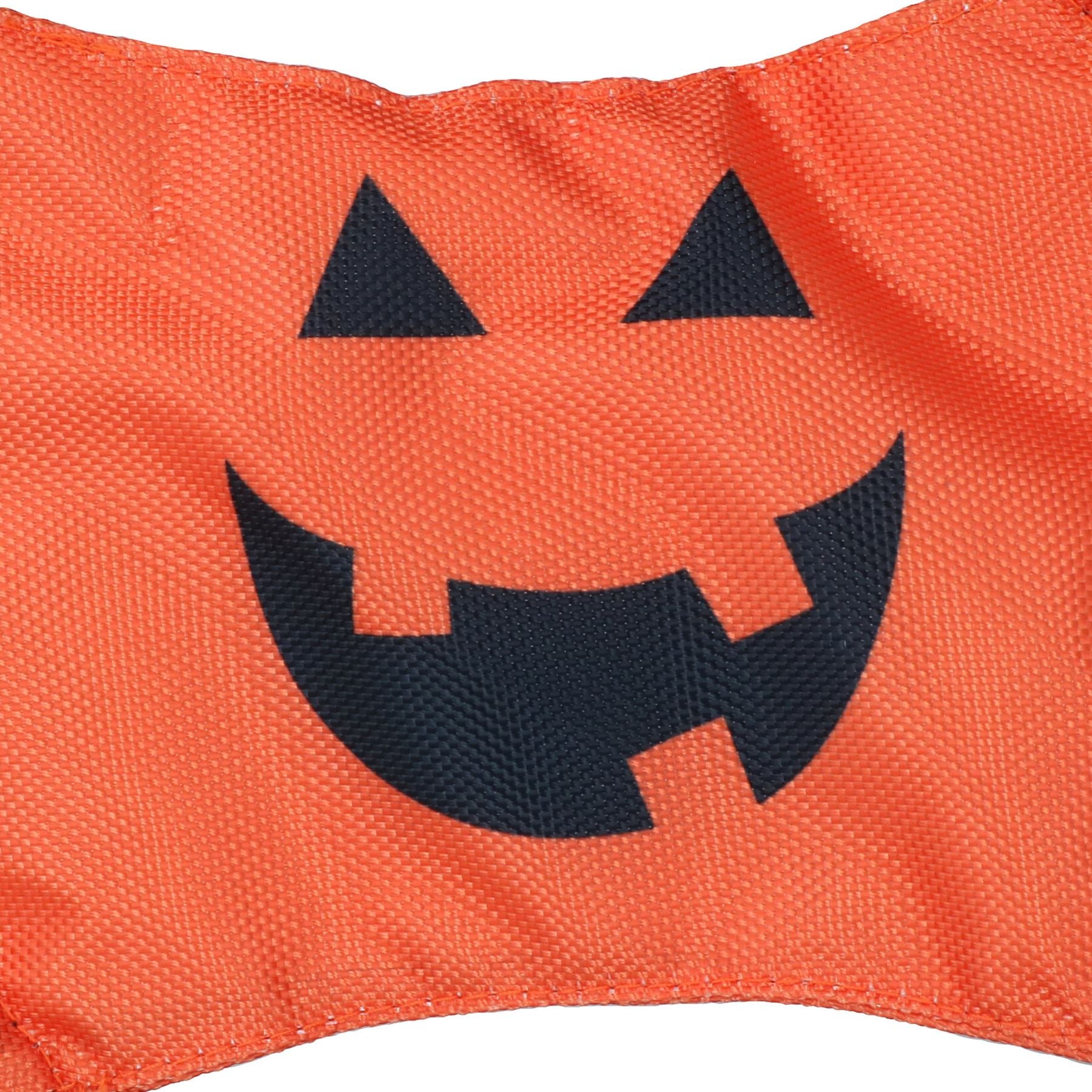 Hundewelpen Kleines Halloween-Geschenk Nylonseil Kürbisseil Frisbee Spielspielzeug