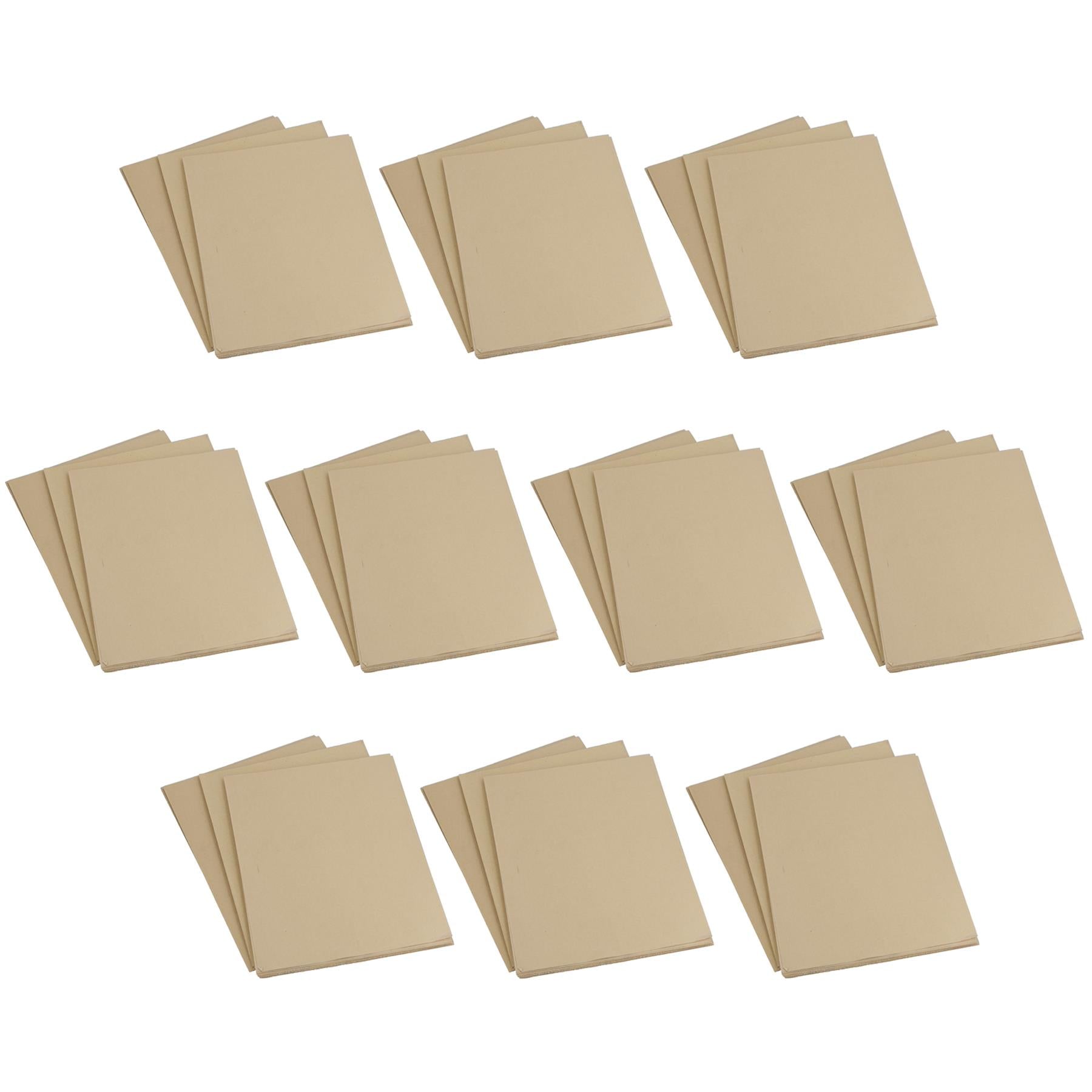 Feuilles abrasives en papier de verre à grains mixtes pour métal, bois, plastique, grain 60 à 240