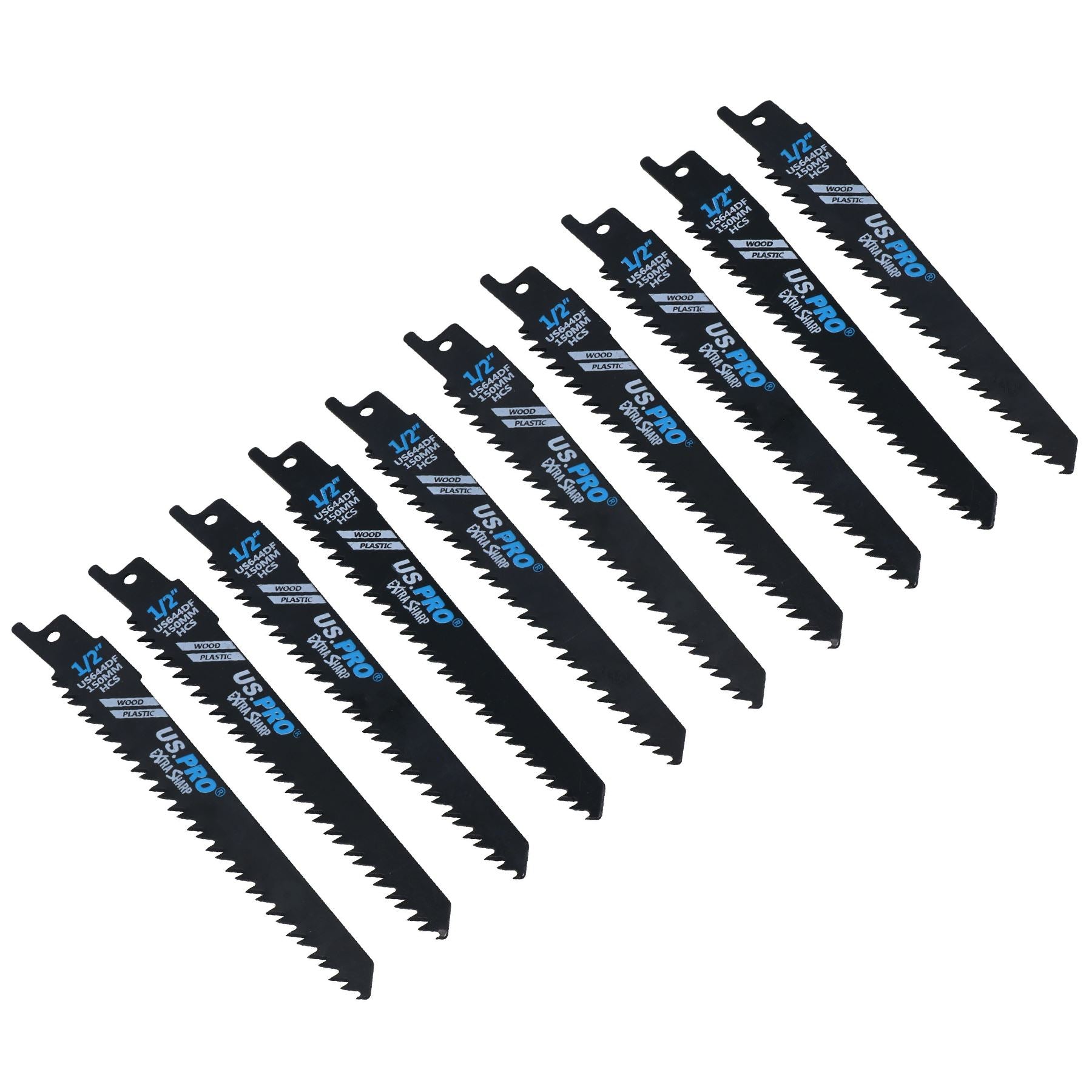 Lame de scie alternative 150 mm 5 TPI pour coupe du bois, du plastique, coupe rapide et tranchante