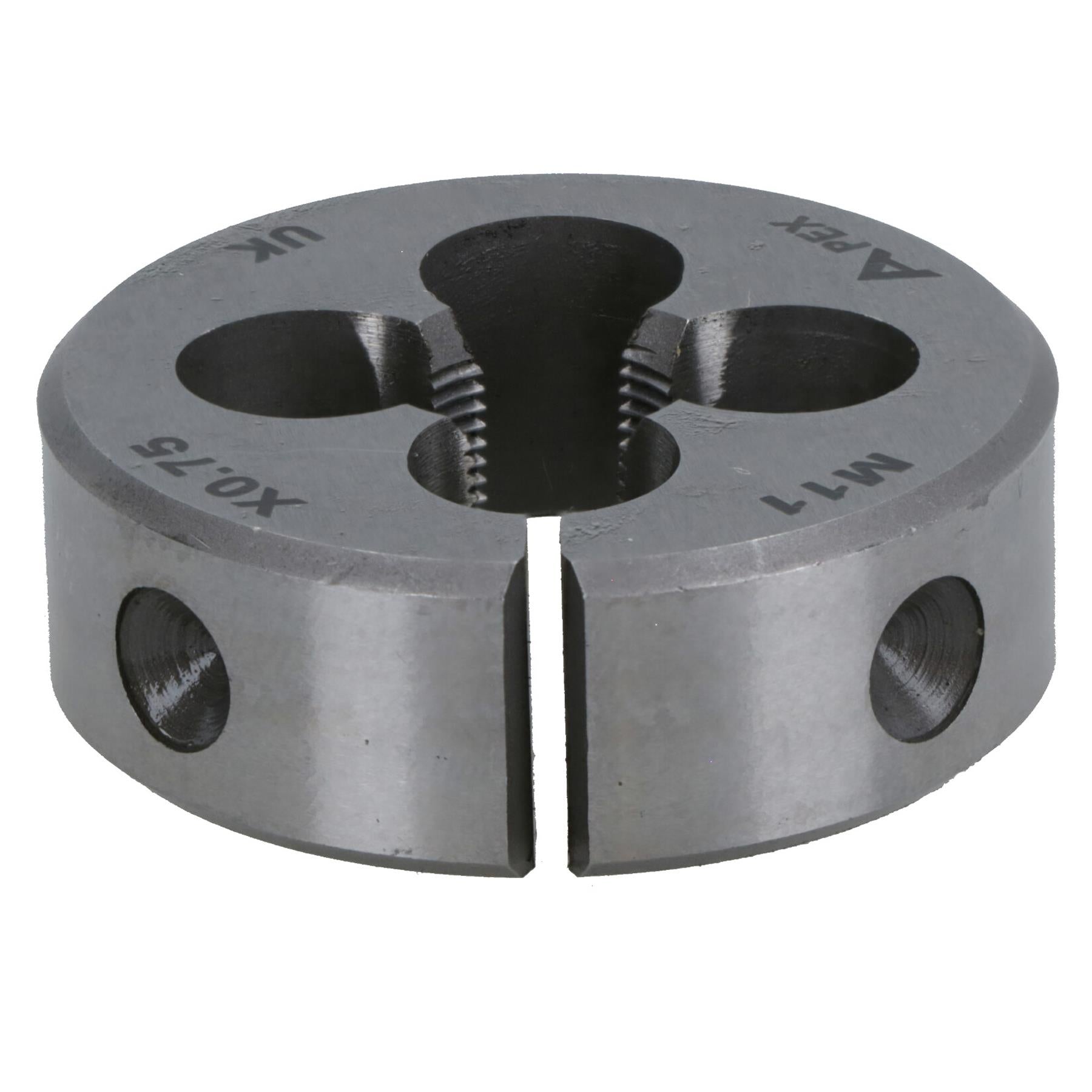 M11 x 0.75mm Metric Split Die Rethreading Thread Cutter Tungsten Steel 38mm