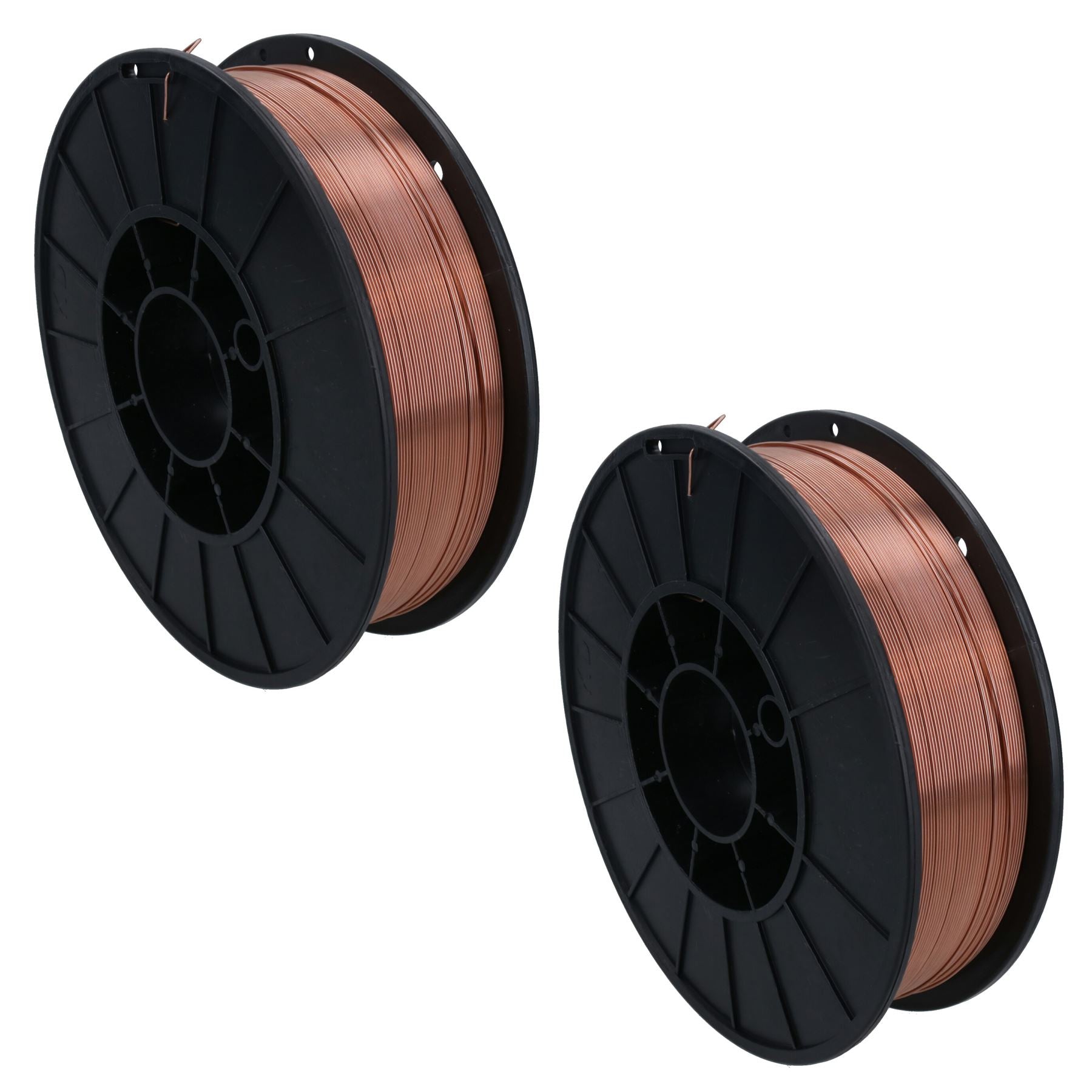 Bobine de fil de soudage Mig en acier doux de 0,6 mm, bobine de 5 kg avec revêtement en cuivre