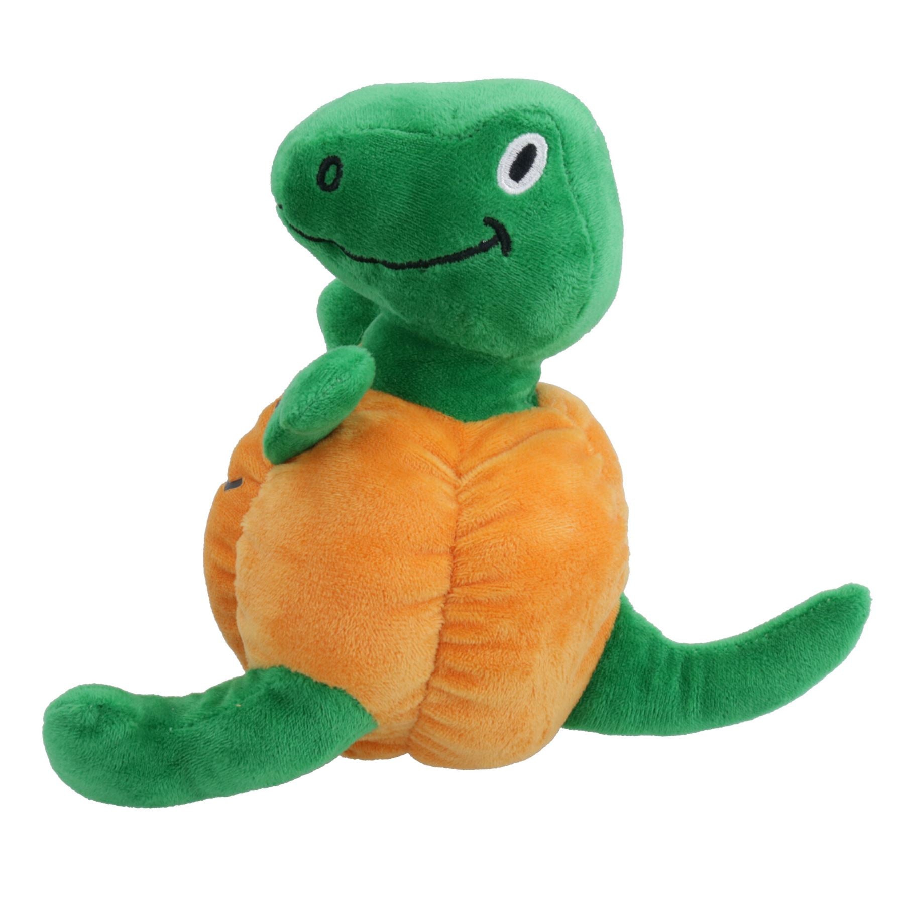 Chien Chiot Petit Cadeau d'Halloween Peluche Réconfortante Dinosaure Couineur Dans Un Jouet Citrouille