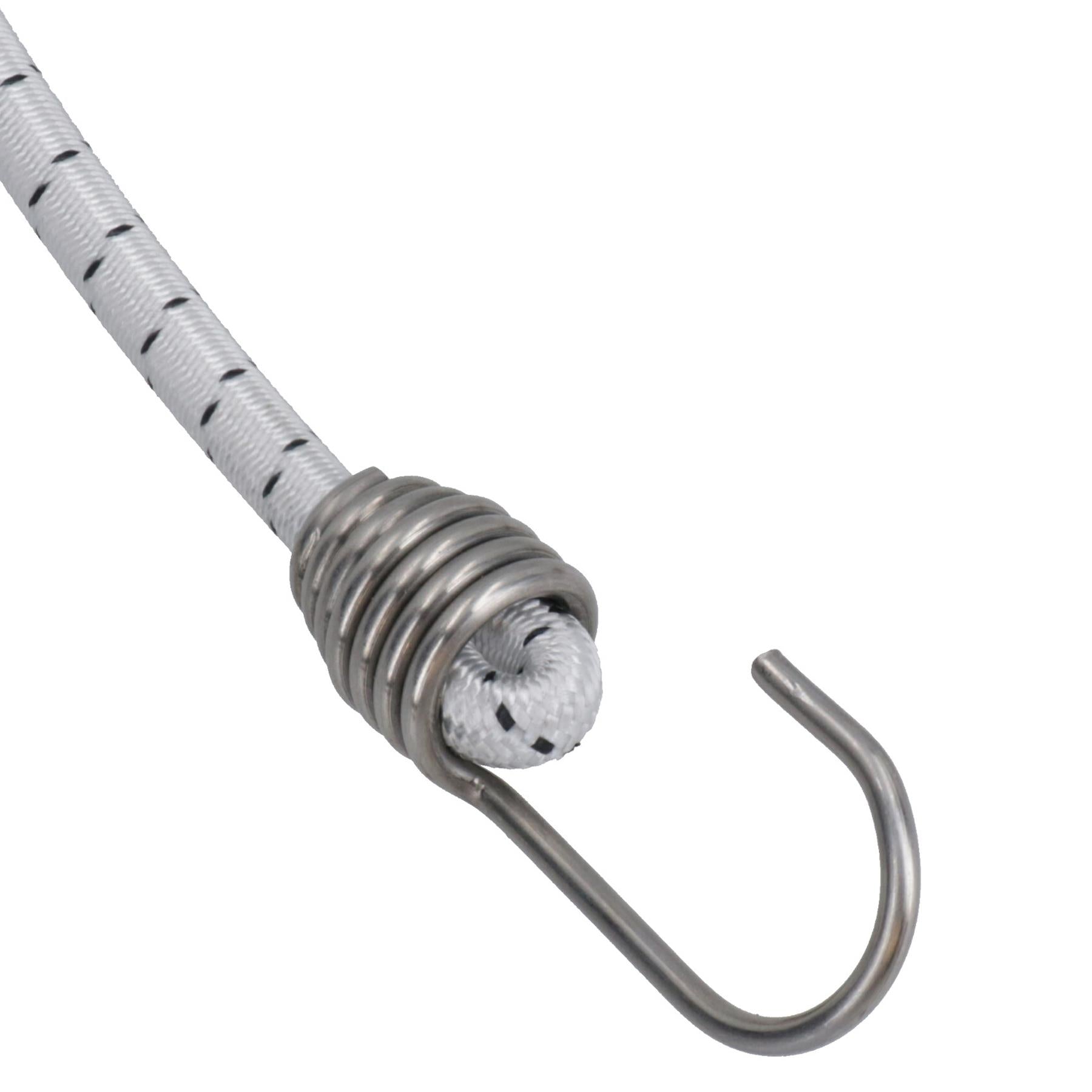 Corde élastique de 30 po avec crochets en acier inoxydable pour bateau marin