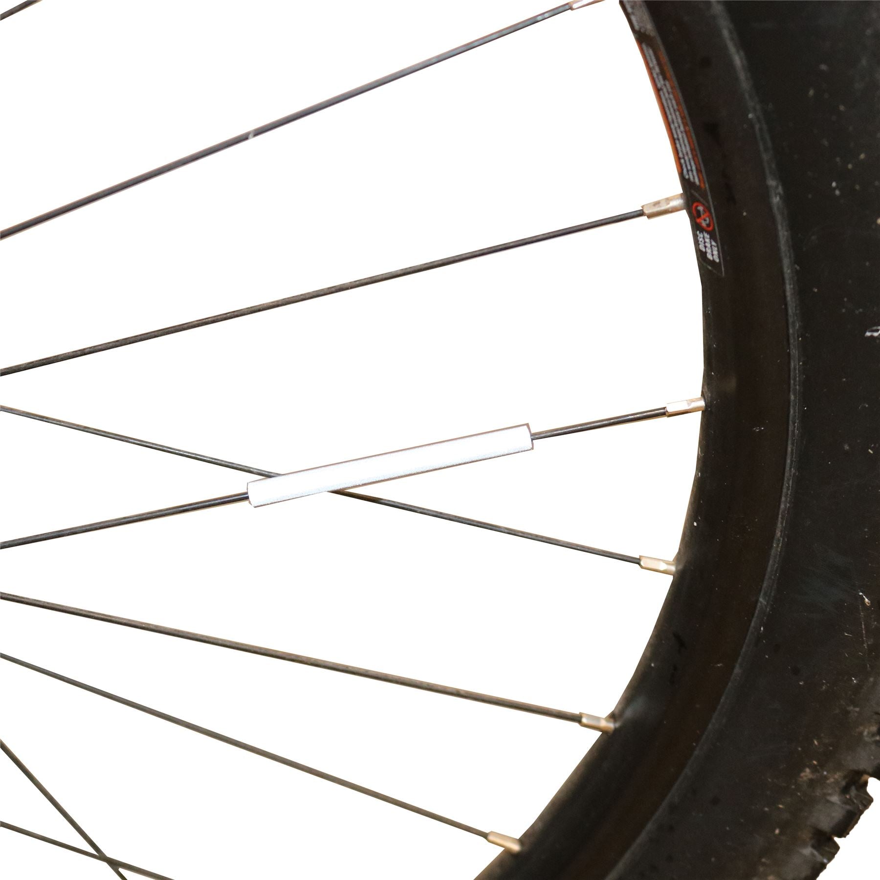 Rayons réfléchissants brillants pour vélo, roue de vélo, bandes réfléchissantes à clipser
