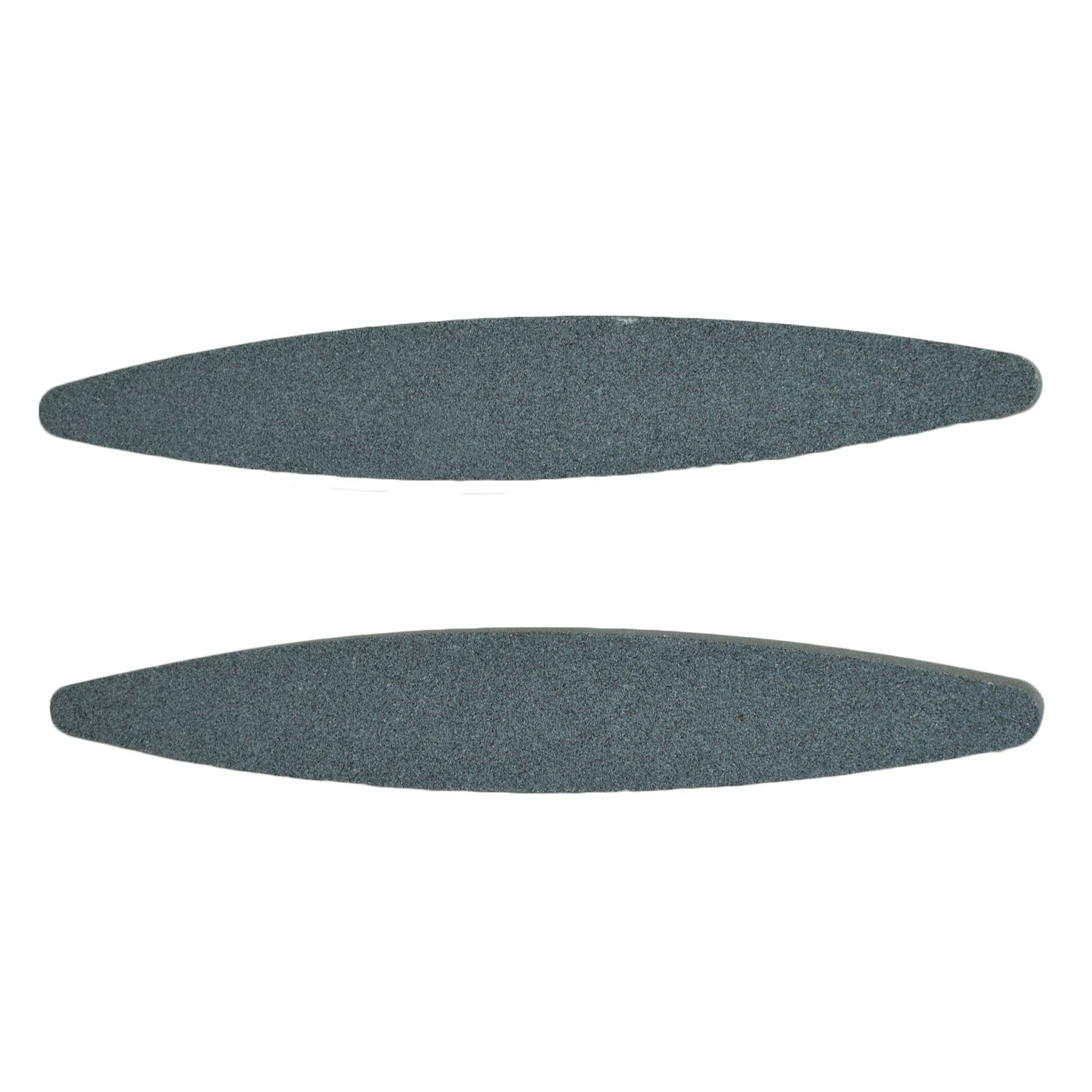 2pc Schleifsteine Flache Boot geformt Aluminium OxideBlades Schere Schere
