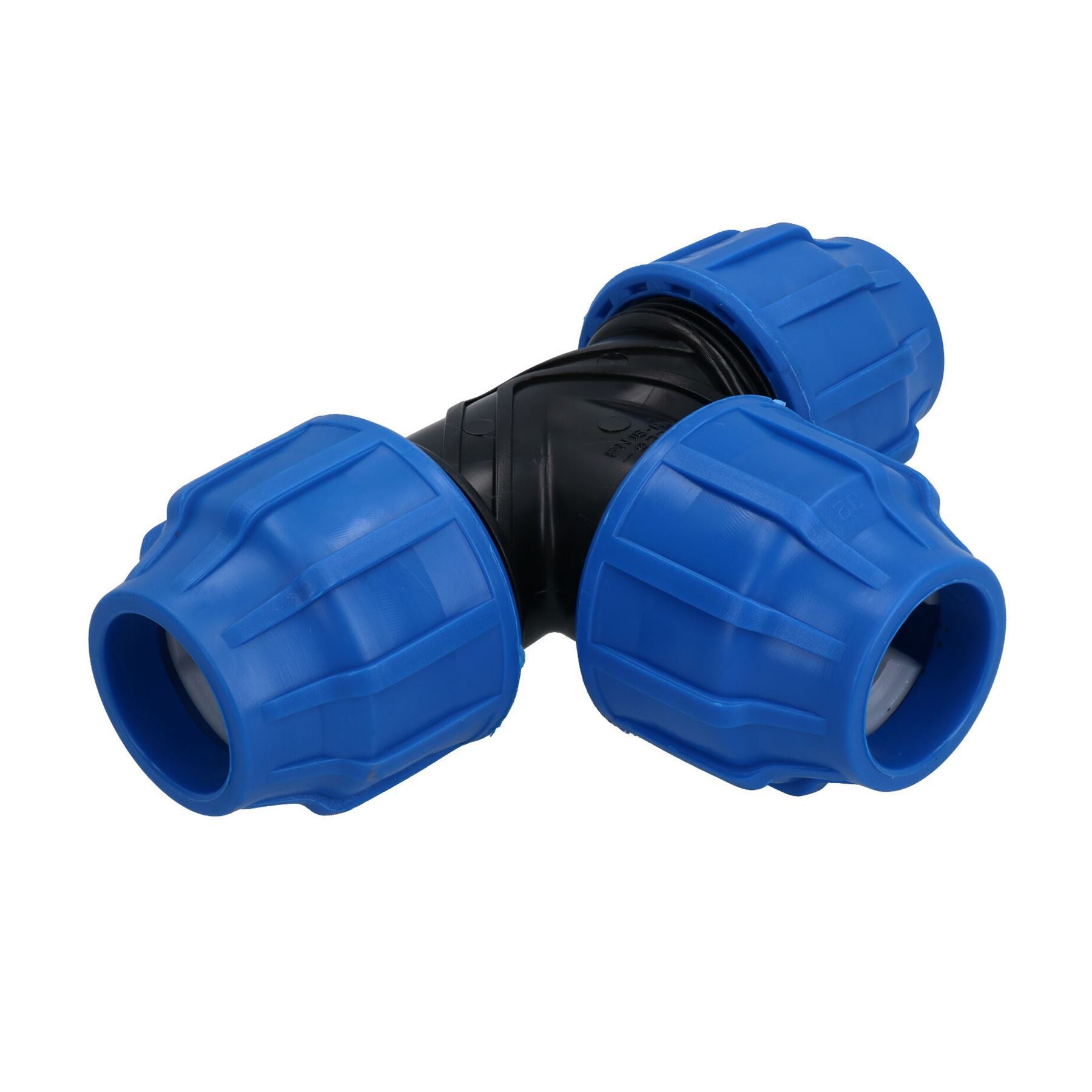 Raccord de tuyau d'eau en PEMD Raccord de raccord en T 25 mm x 25 mm x 25 mm