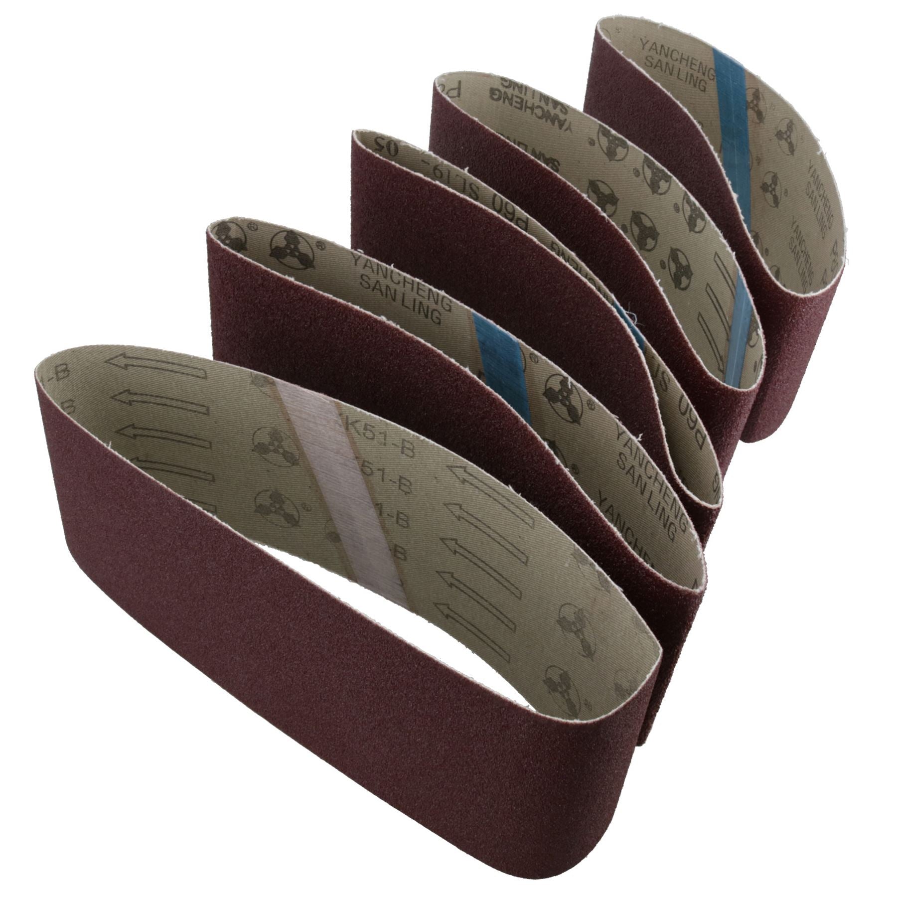 Ponceuse à courroie abrasive durable à grains mixtes 457 mm x 75 mm