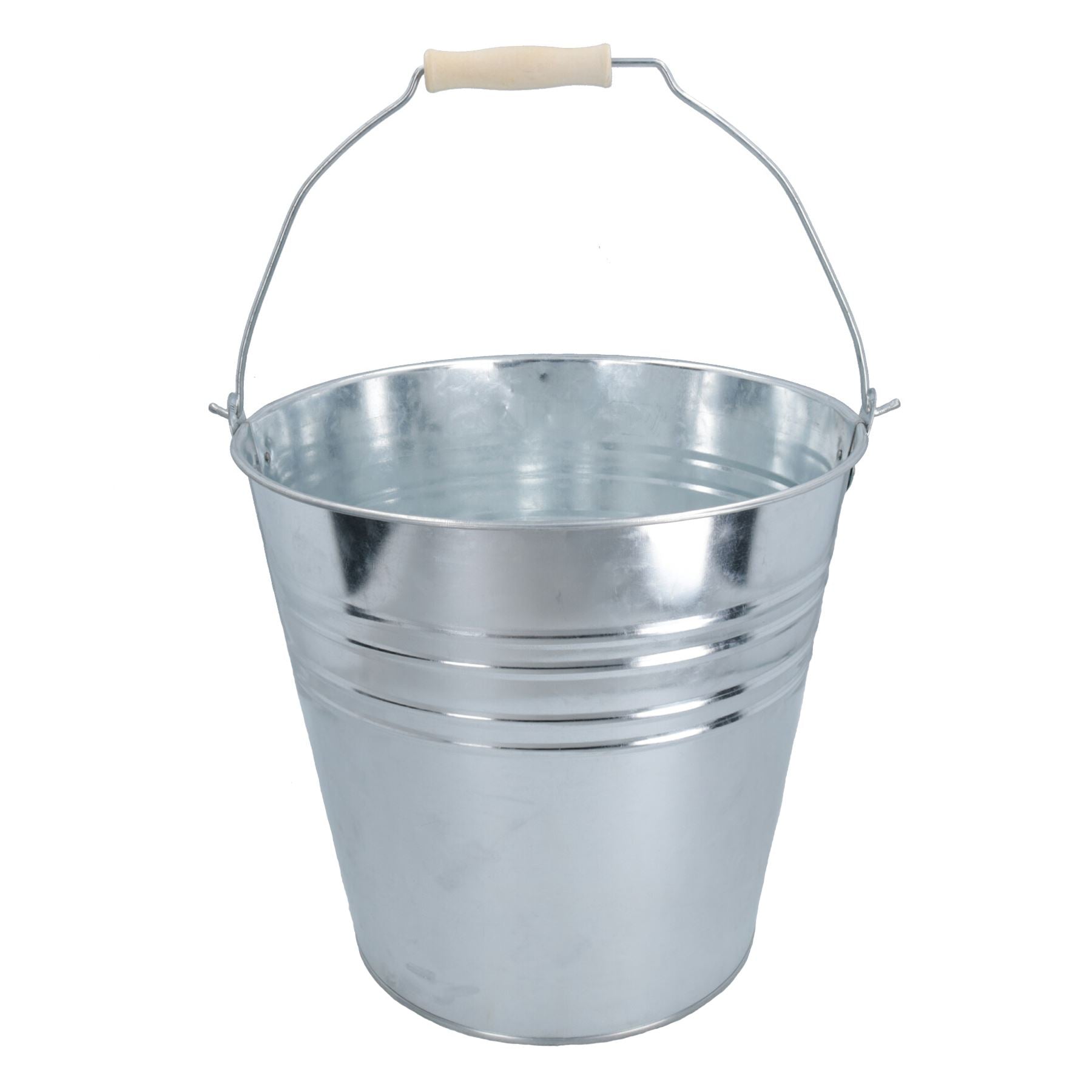 15L Galvanised Steel Metal Bucket Pail Water Coal Fire Greenhouse Garden Plants