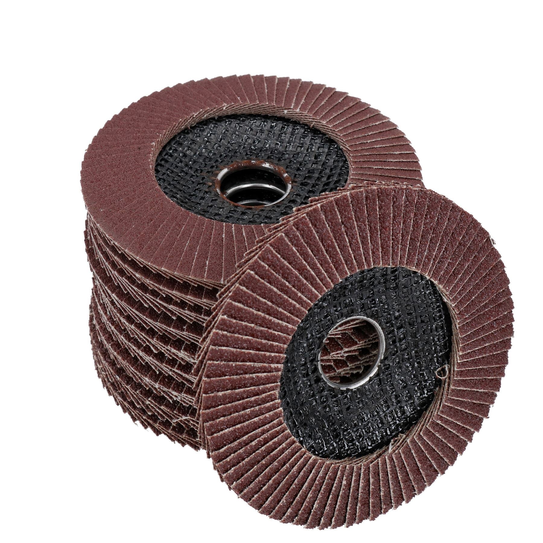 4-1/2" 115 mm Lamellen-Flachscheiben mit gemischter Körnung zum Entfernen und Schleifen von Winkelschleifern