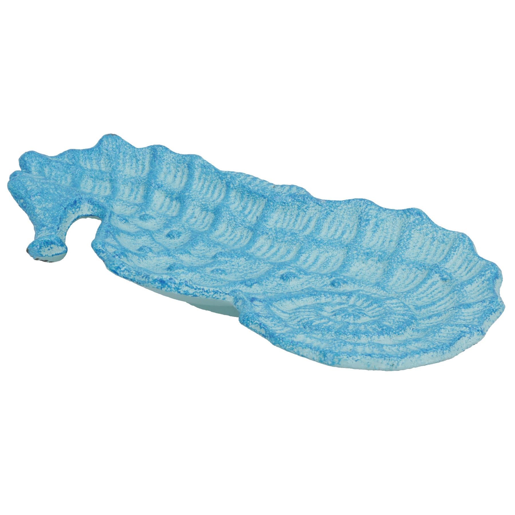 Seahorse Soap Dish Bar Holder Seaside Vibe Bathroom Toilet Ornament Beach