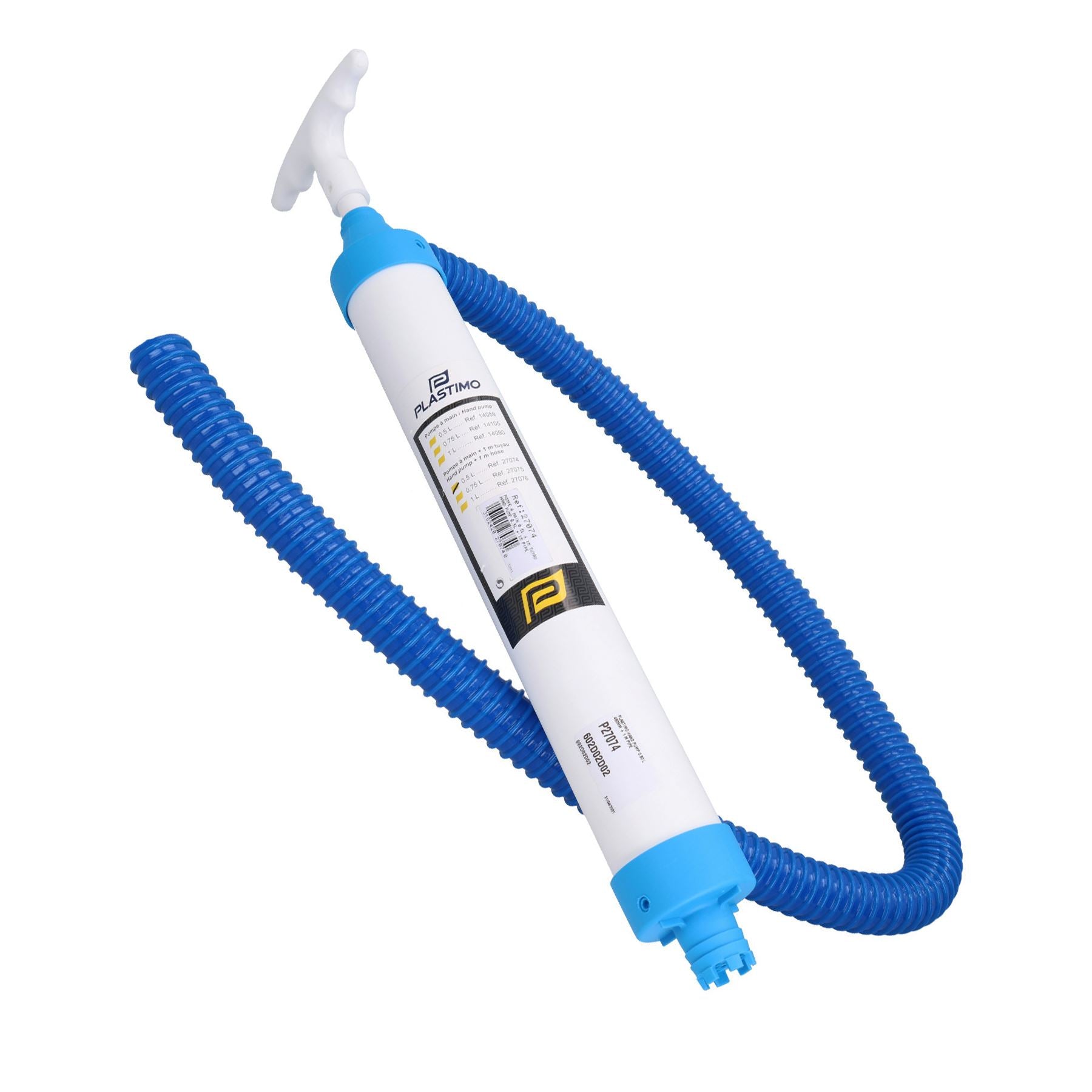 Pompe à eau de cale manuelle Plastimo 0,5 L avec tuyau de 1 m pour bateau, canot, kayak