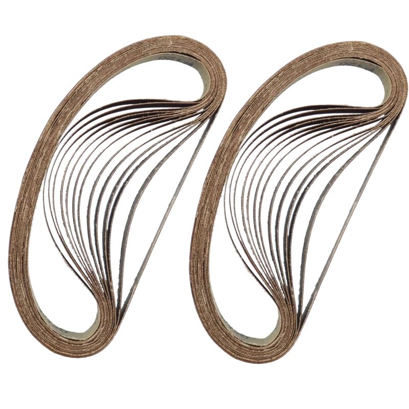 20 mm breiter Druckluft-Finger-Bandschleifer, Power-Feilen-Detailschleifer, Schleifen + 25 Bänder