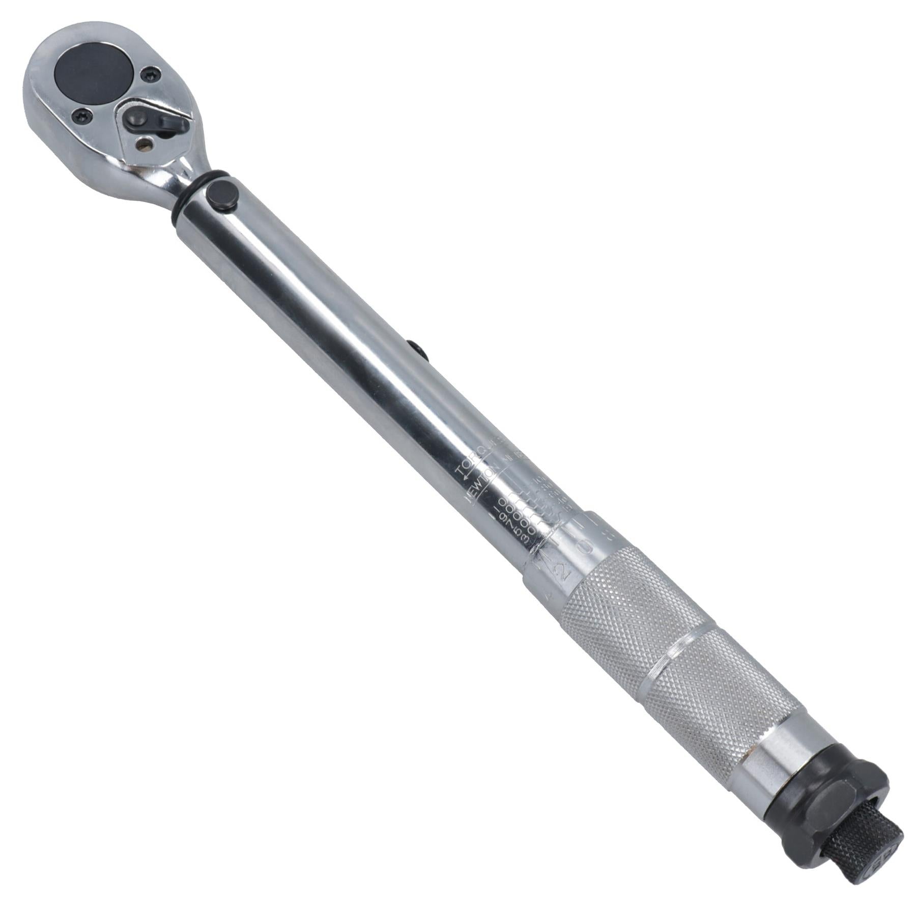 3/8in Drive Torque Wrench With 1/4in + 1/2in Impact Adaptors 19Nm – 110Nm