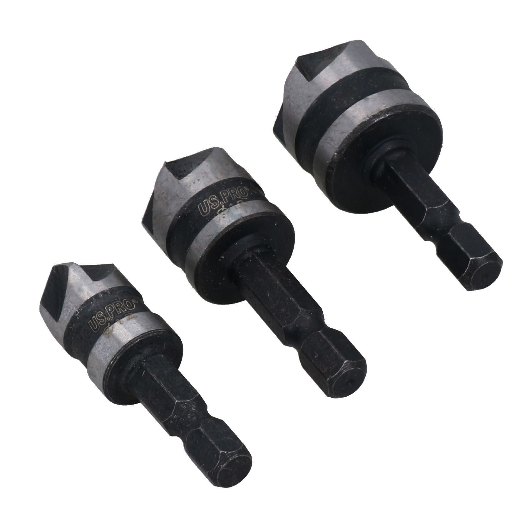3 stück Kegelsenker Bohrer Bohrer 5 Flöte 90 Grad Fase 12 - 19mm