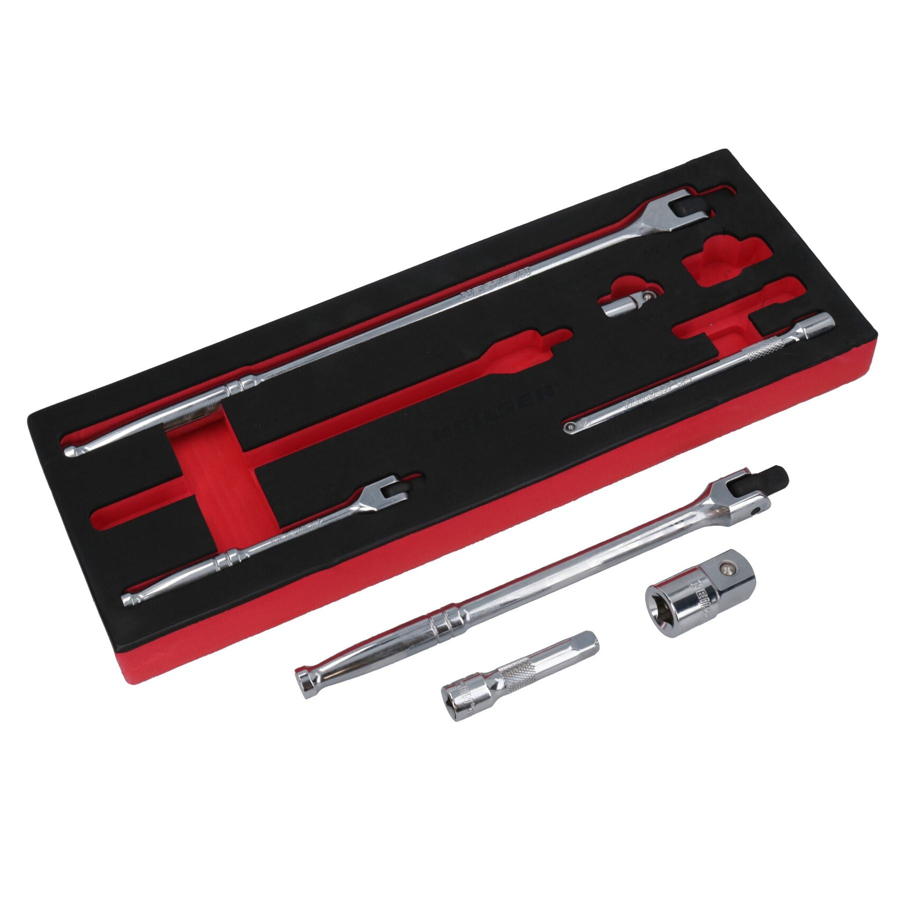 Barres de disjoncteur 1/4 po 3/8 po + 1/2 po + rallonges + adaptateurs de douilles étagées
