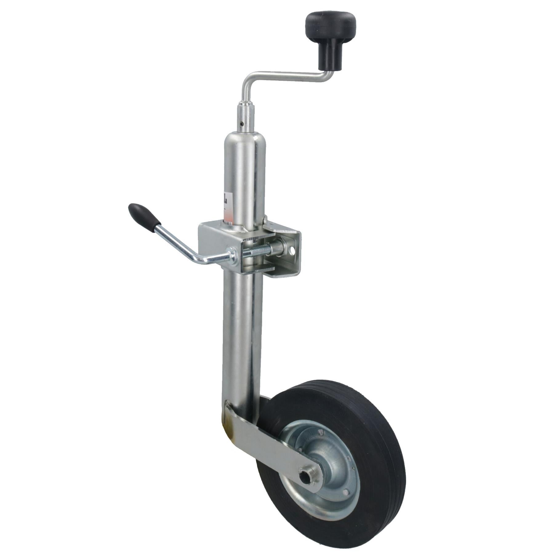 48 mm Stützrad und Klemme, strapazierfähig, für Anhänger, Wohnwagen, solides 200 mm Rad