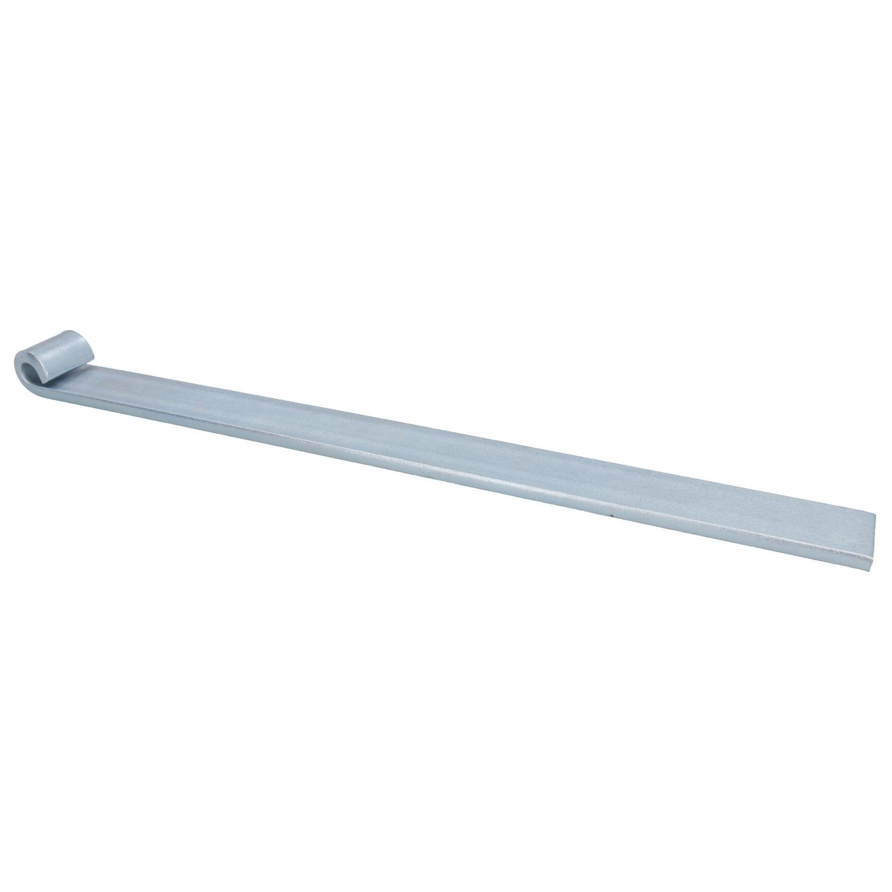 Charnière droite pour hayon long HD 460 mm x 40 mm + axe de piston boulonné de 12,5 mm