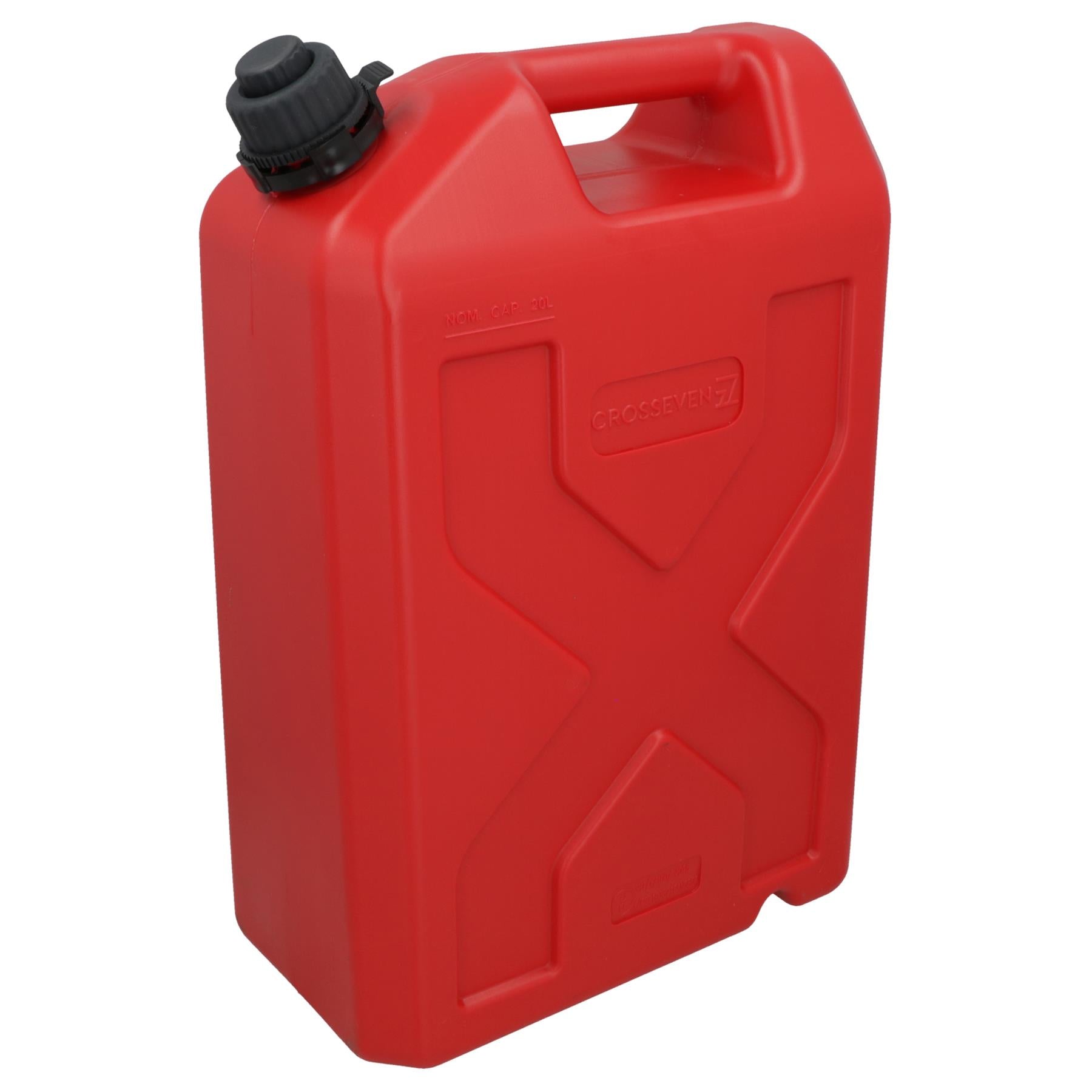 20L Plastic Fuel Jerry Can & Auto Spout Petrol Diesel Storage 20 Litre Made in Italy