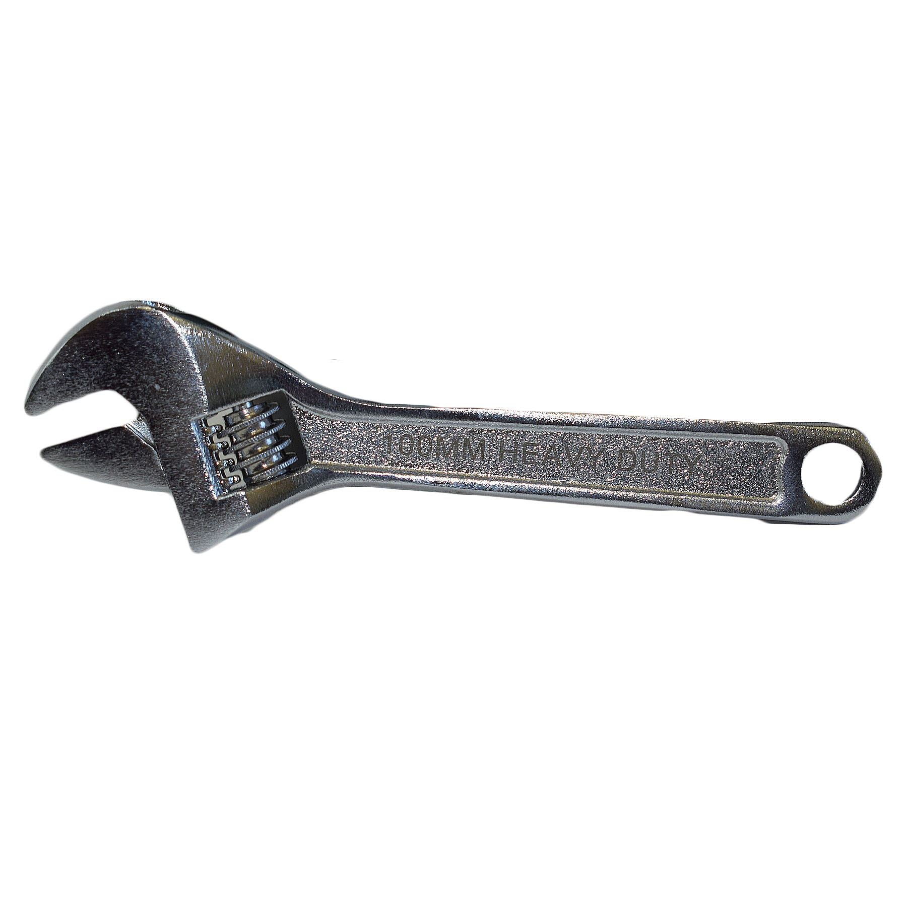 4" (100mm) Adjustable Spanner Wrench Monkey Pipe Wrench Plumbers (0 - 15mm)