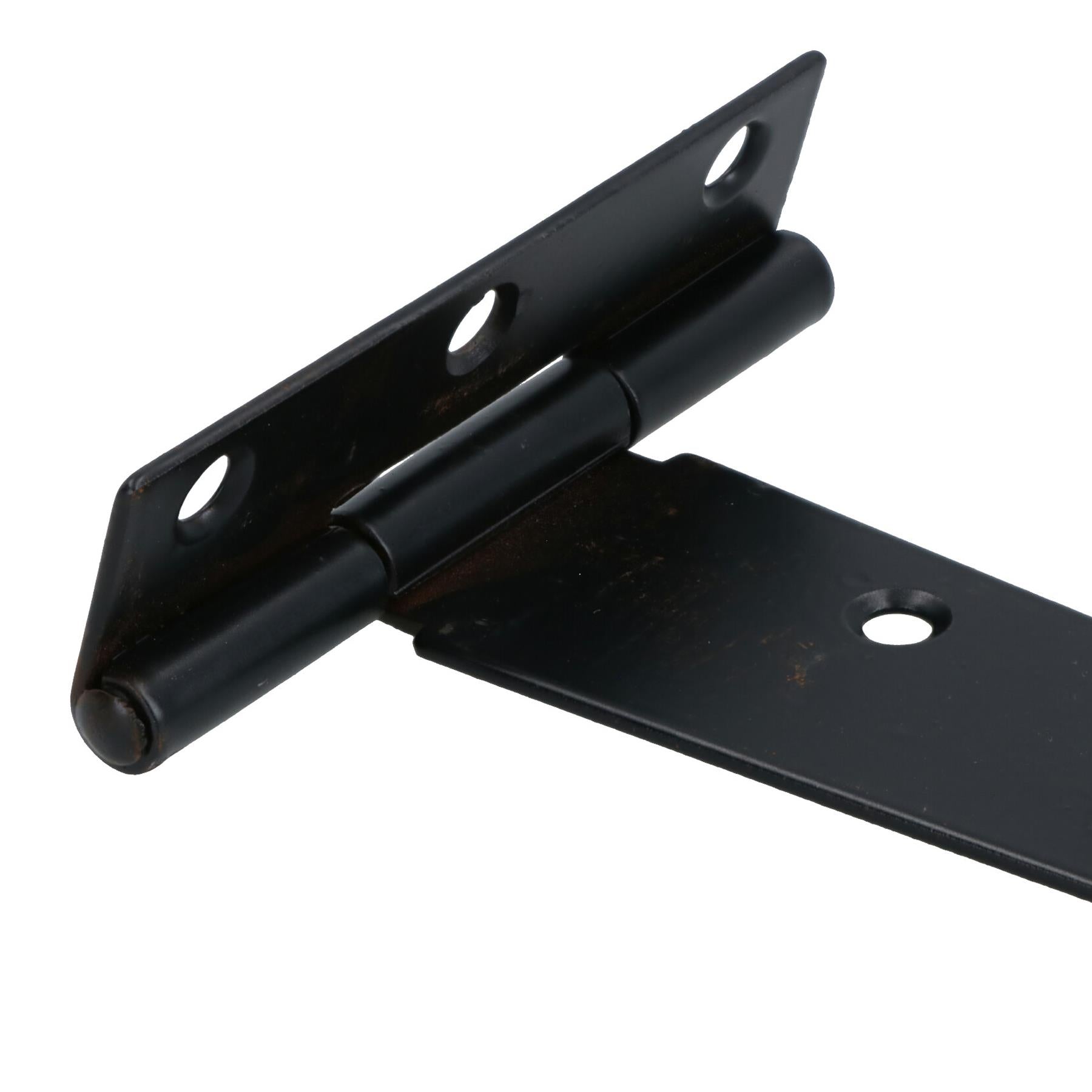 Heavy Duty T Tee Hinge For Sheds Gates Black Powder Coated Finish 4 – 18 Inch