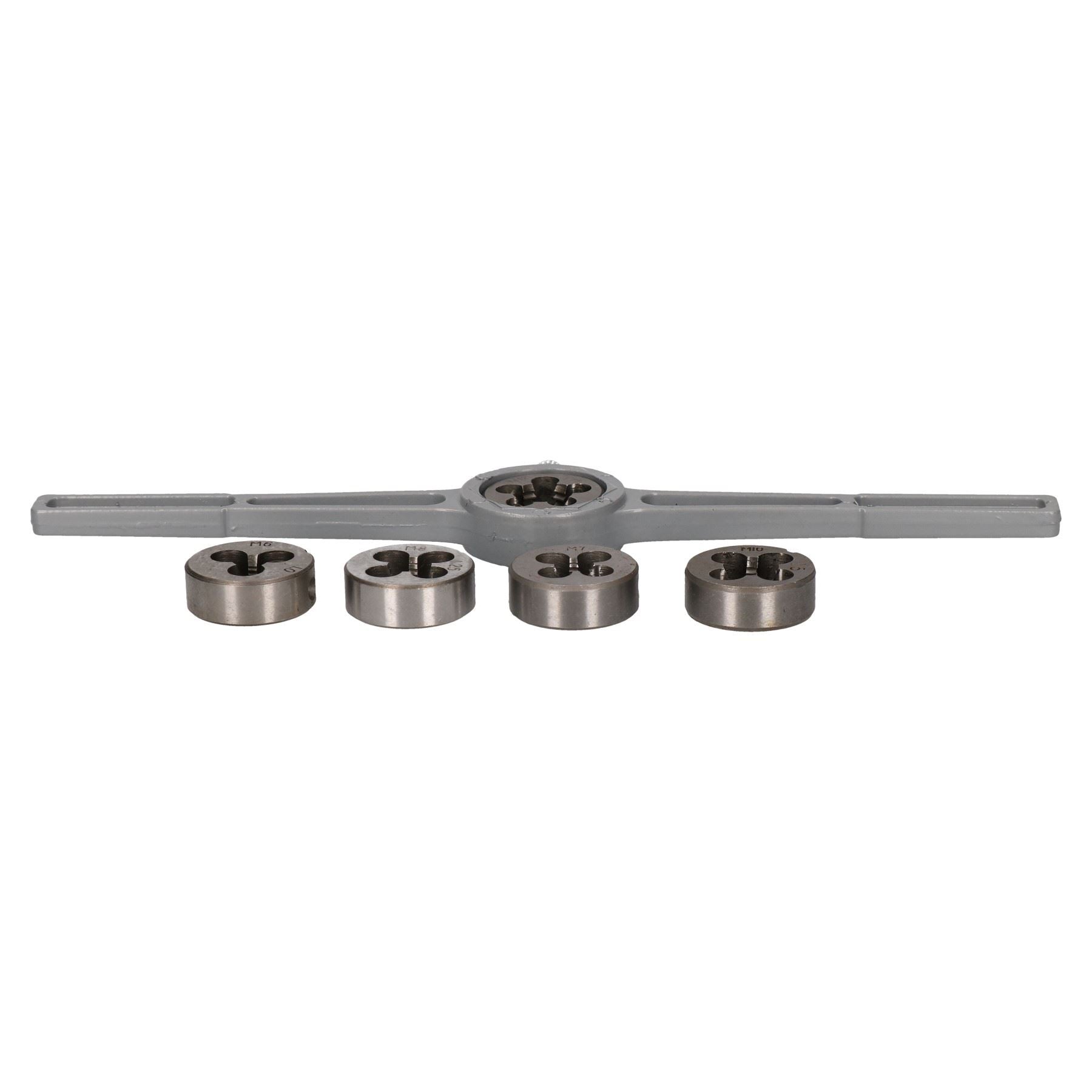 Jeu de 6 matrices métriques avec support/clé Kit de réparation de filetage M6 - M12 TE577