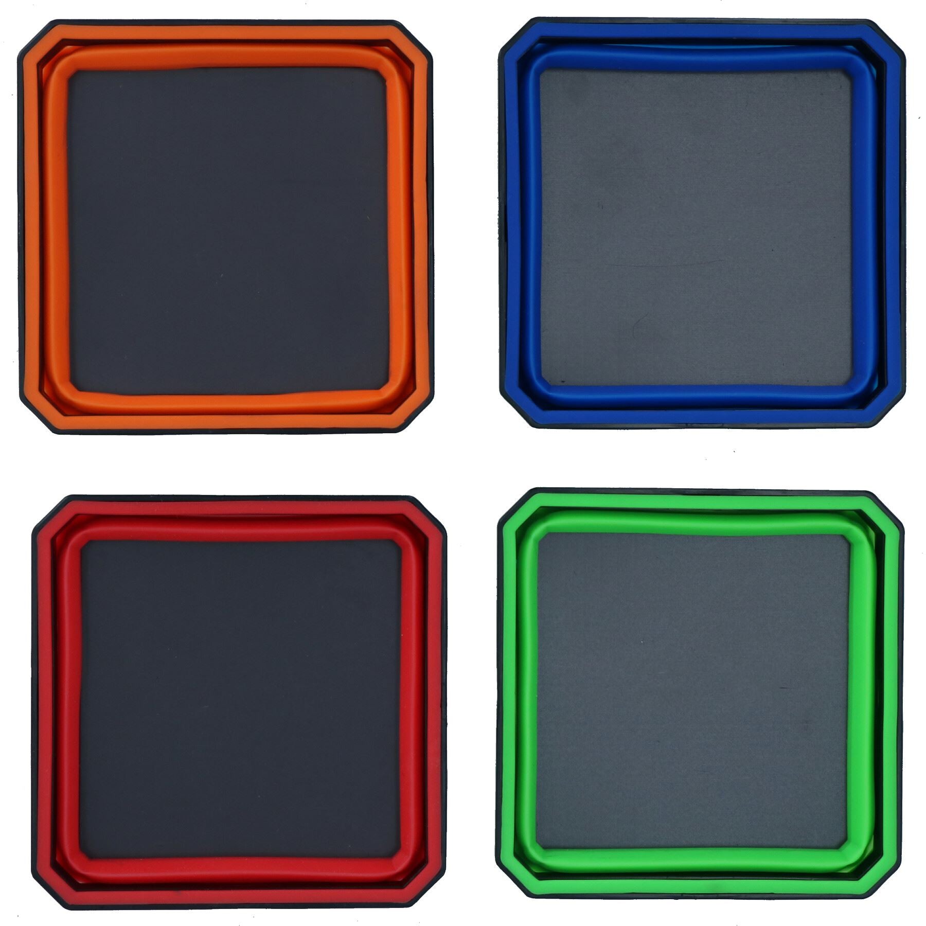 Zusammenklappbares magnetisches Teiletablett, Schüsselhalter, Kunststoff, mehrfarbig