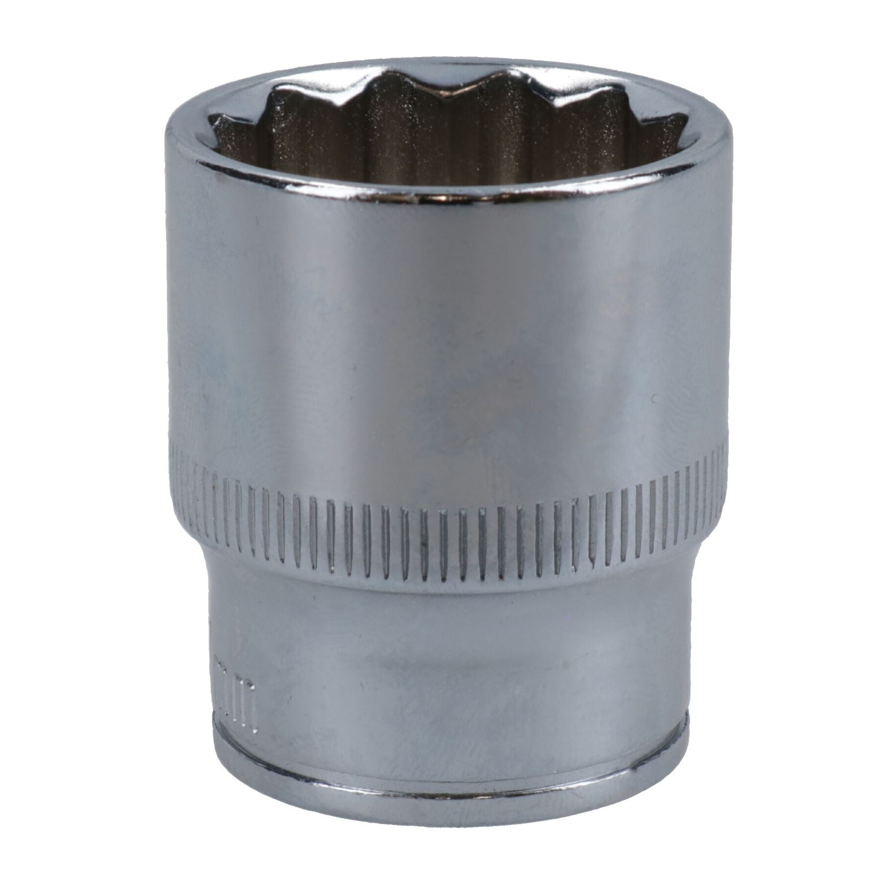1/2in Drive Shallow Metric MM Socket 12 Sided Bi-Hex with Knurled Ring