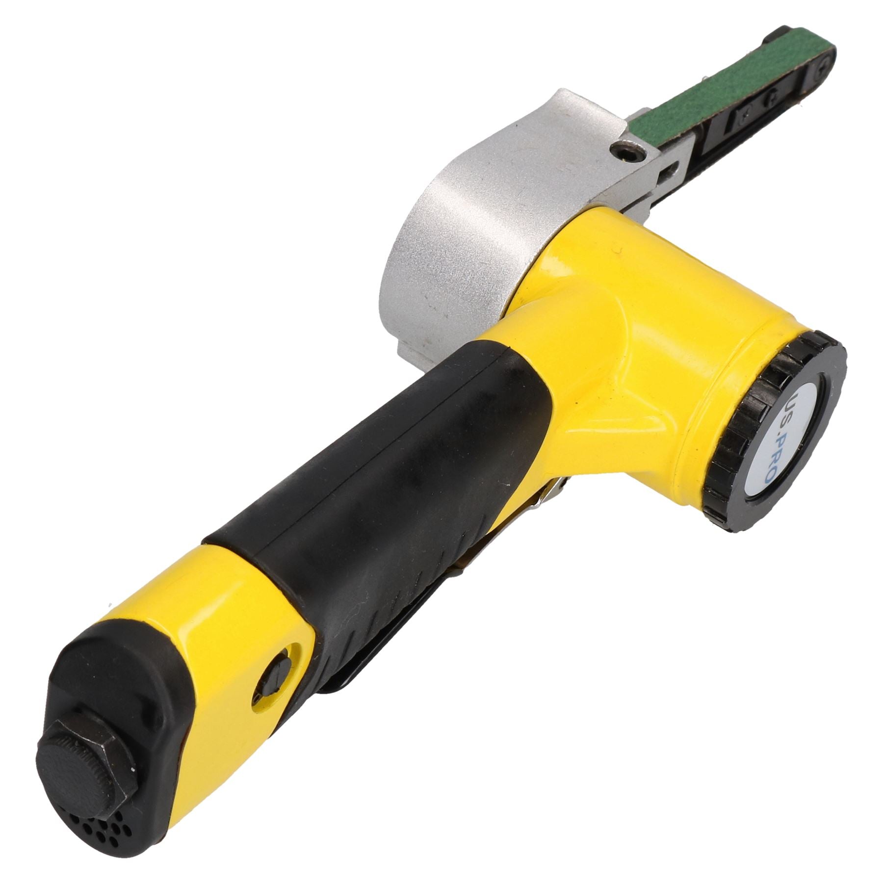 Ponceuse à bande pneumatique à vitesse variable de 10 mm 5 vitesses + 28 bandes de 330 mm x 10 mm