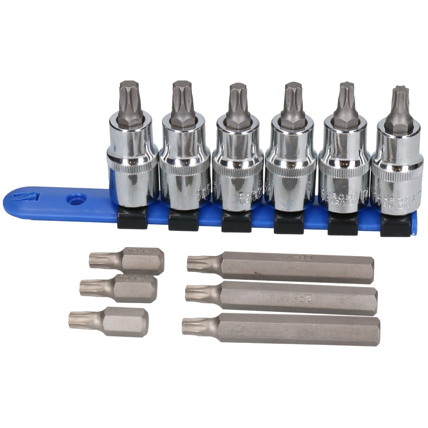 Torx-Stern-Bit-Steckschlüsseleinsätze, männlich, T40, T45, T50, 1/2-Zoll-Antrieb + 6 x T40 mit 10-mm-Sechskant