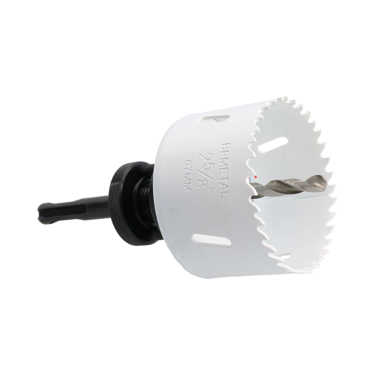 SDS-Plus-Dorndornaufsatz, komplett mit HSS-Lochsäge, 32 mm – 152 mm